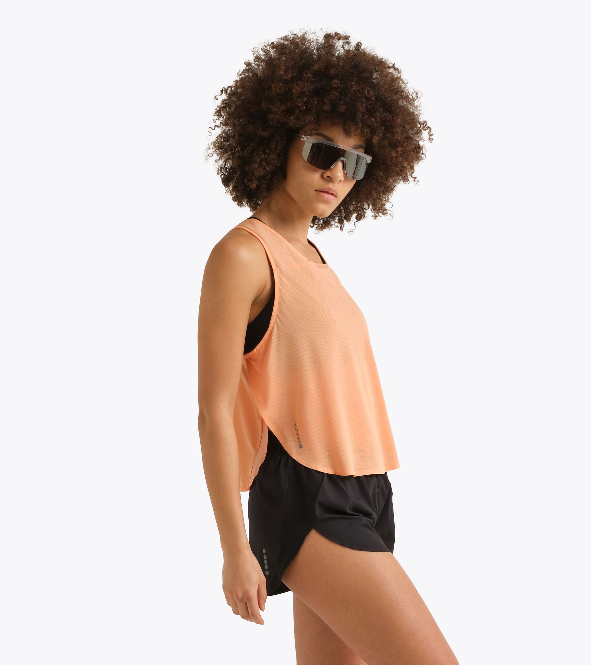 Super Light FIBRAZERO tank  - Running - Women&rsquo;s L. TANK SUPER LIGHT FIBRAZERO PEACH COBBLER - Diadora
