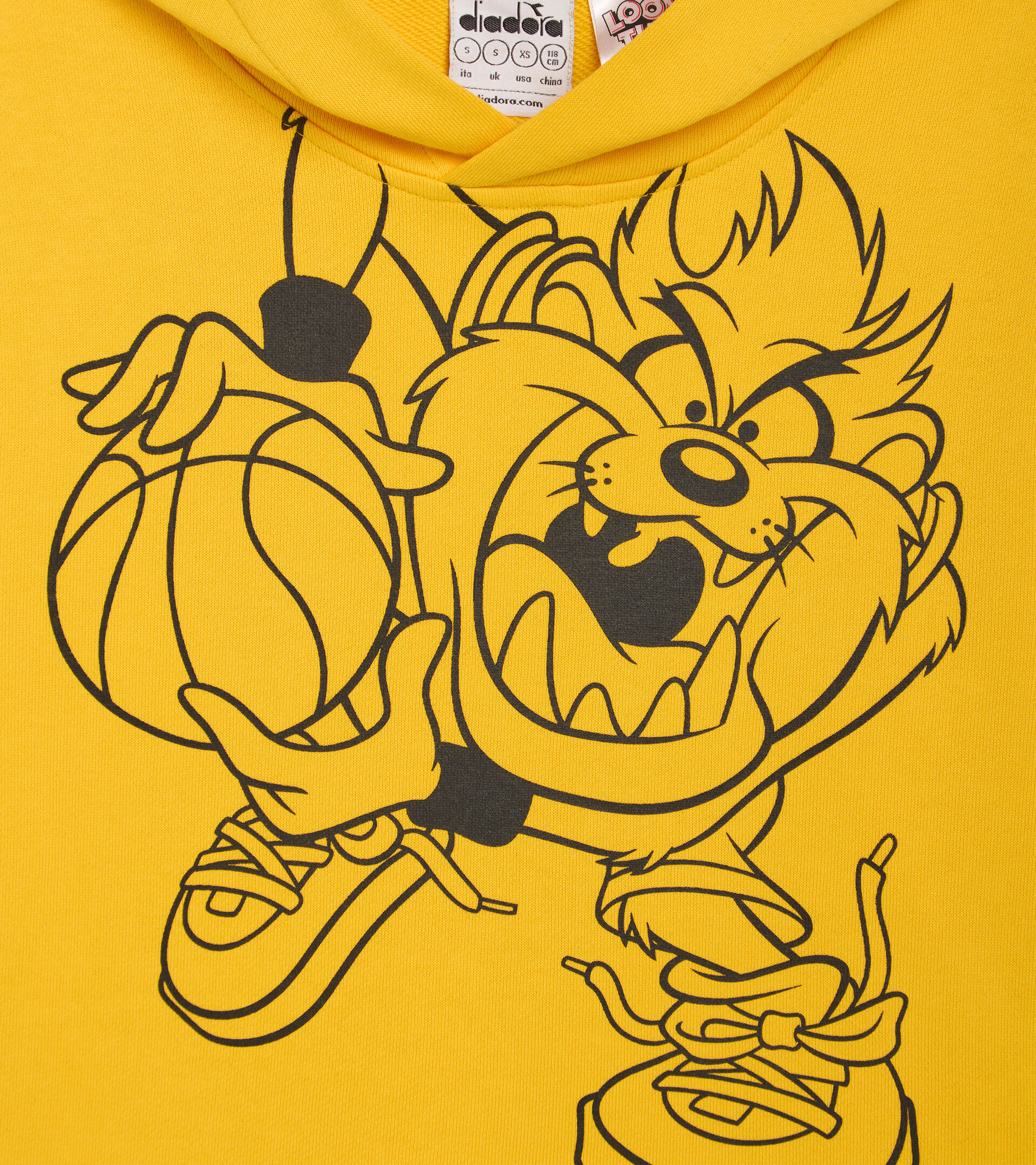Sudadera con capucha - Niños JU.HOODIE WB AMARILLO ESPECTRO - Diadora