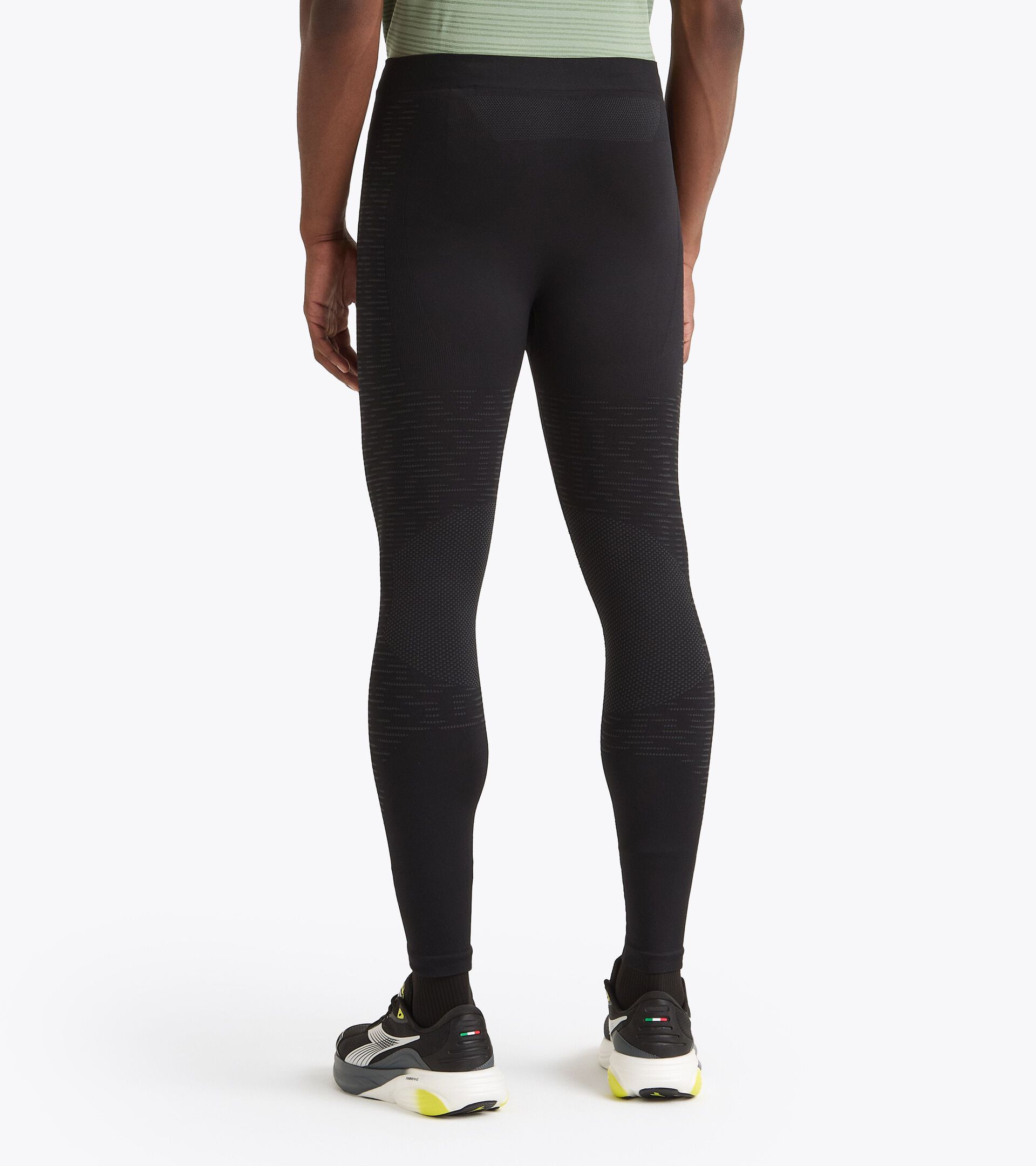 Technical tights for temperature control -  Running - Men’s RUN TIGHTS STRATOUNO BLACK - Diadora