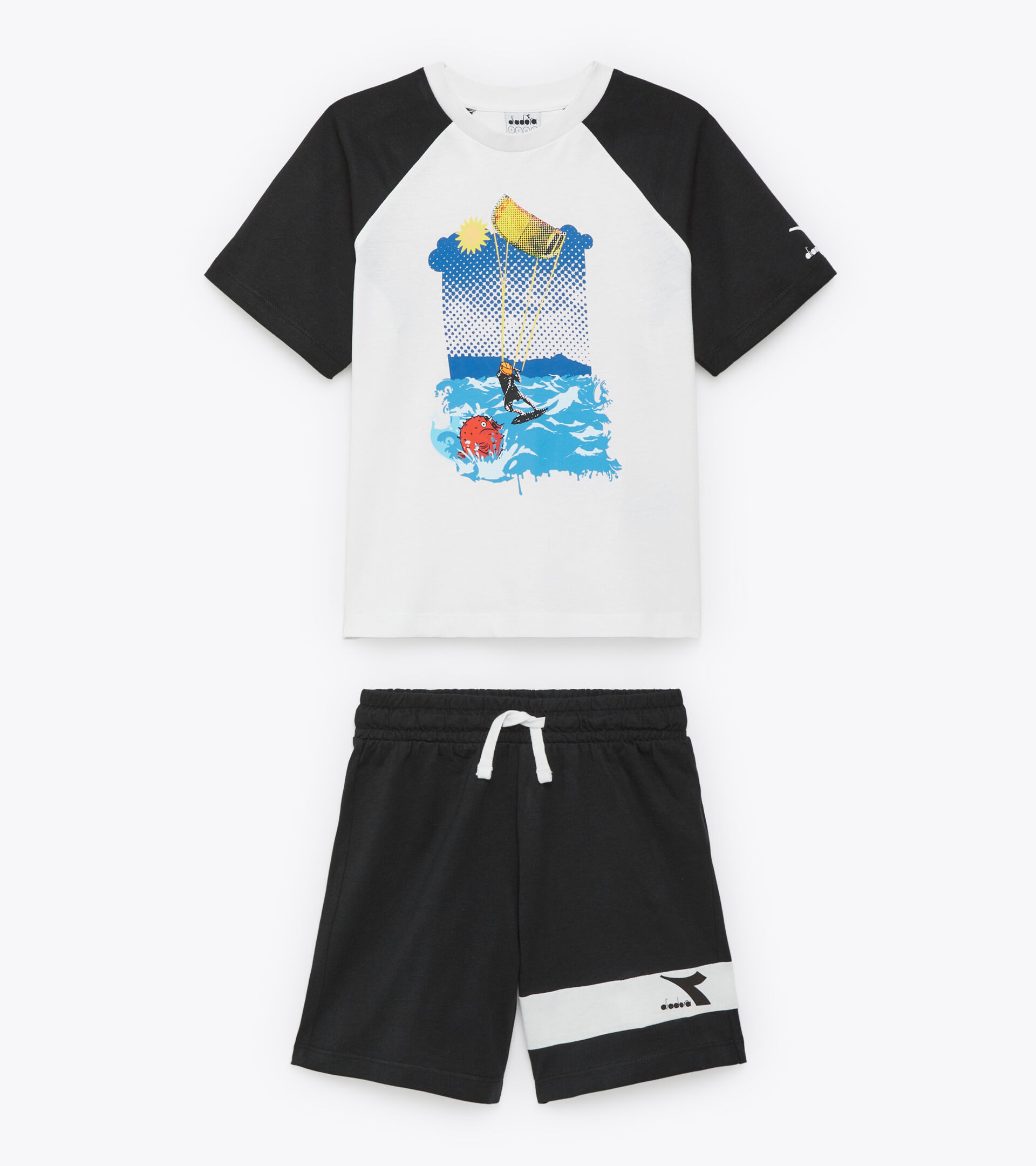 Conjunto deportivo - Niño JB.SET SS SPORT ART BLANCO VIVO - Diadora