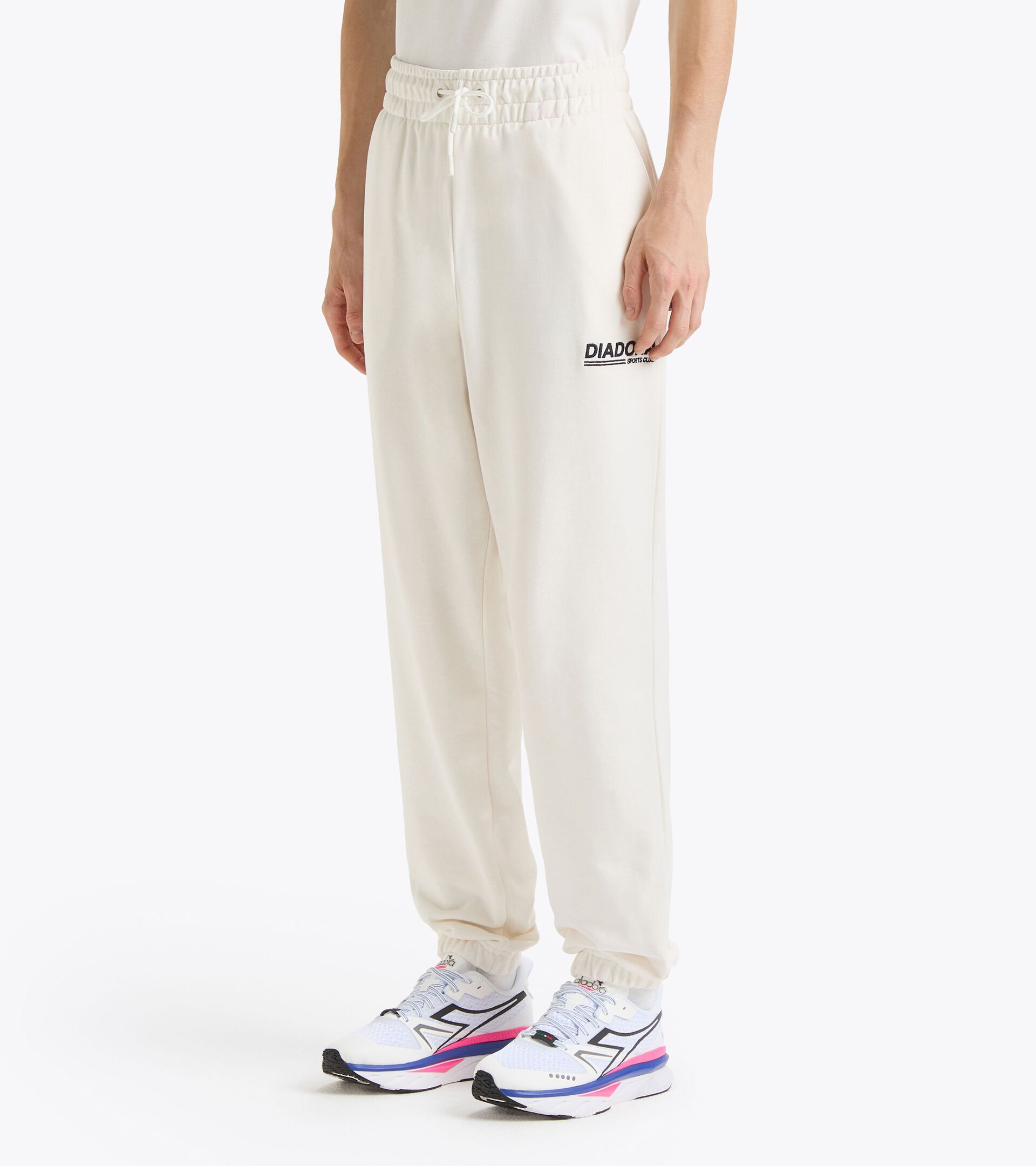 Legacy joggers with a comfort fit - Made in Italy - All-Gender
 PANTS LEGACY WHITE ALYSSUM - Diadora