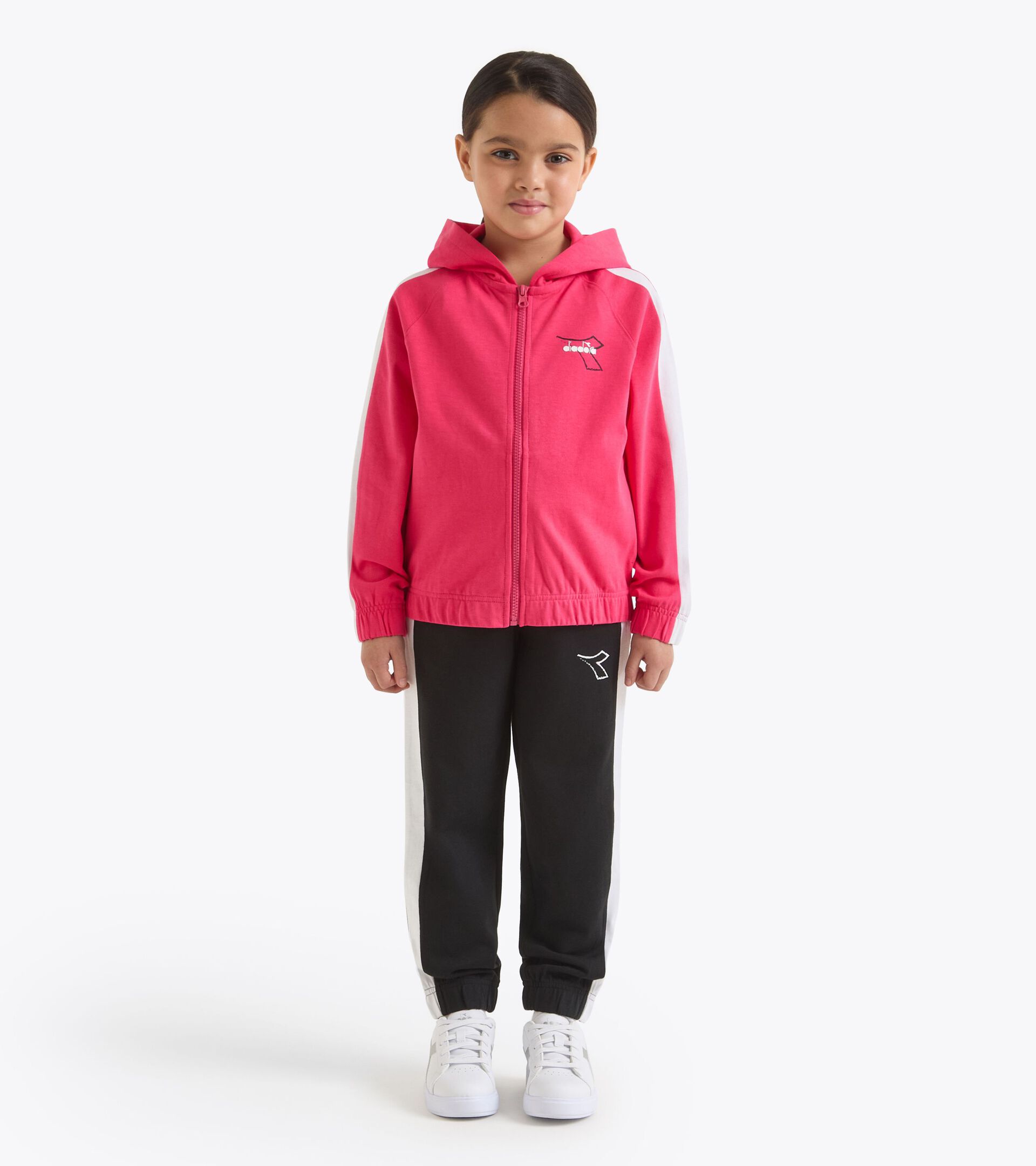 Sports tracksuit - All-gender JU. TRACKSUIT  HD FZ ESS. SPORTS  (HJ) TOMATO - Diadora