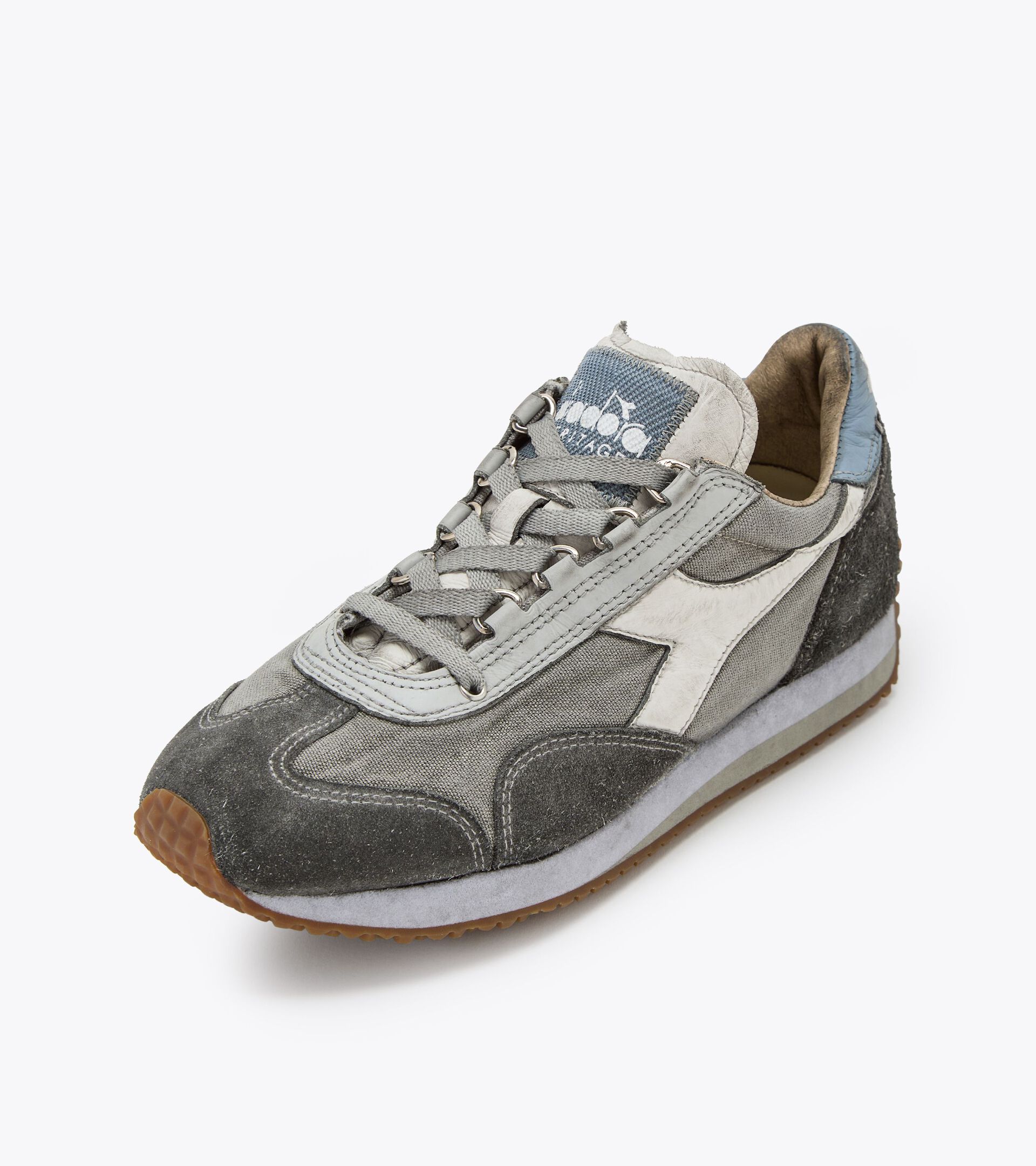 Heritage shoe - Unisex EQUIPE H DIRTY STONE WASH EVO ZINC SATIN - Diadora