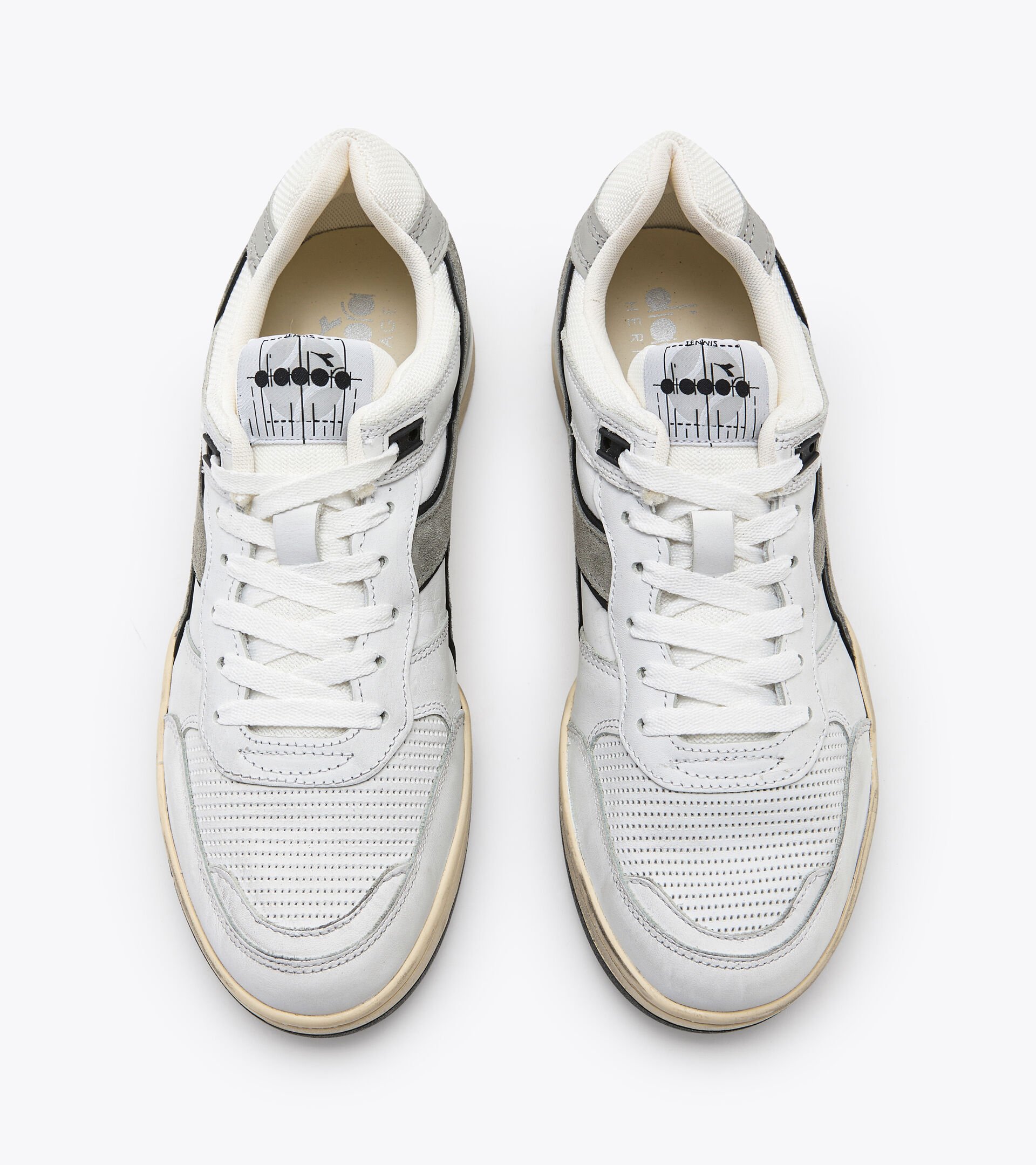 Heritage shoe - Gender Neutral B.560 USED WHITE /ALUMINUM - Diadora