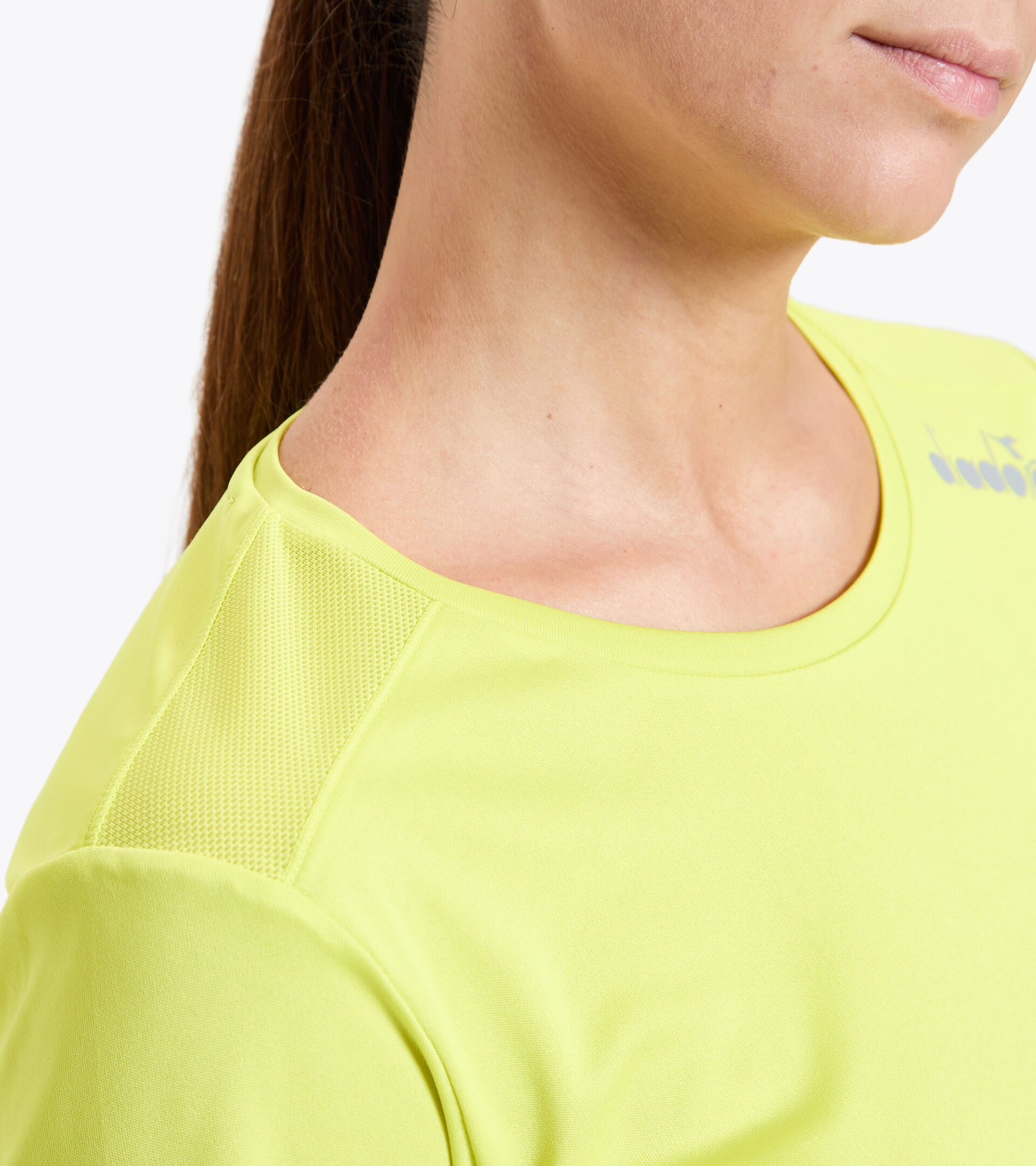 Camiseta para correr - Mujer L. SS CORE TEE MANANTIALES DE SULFURO - Diadora