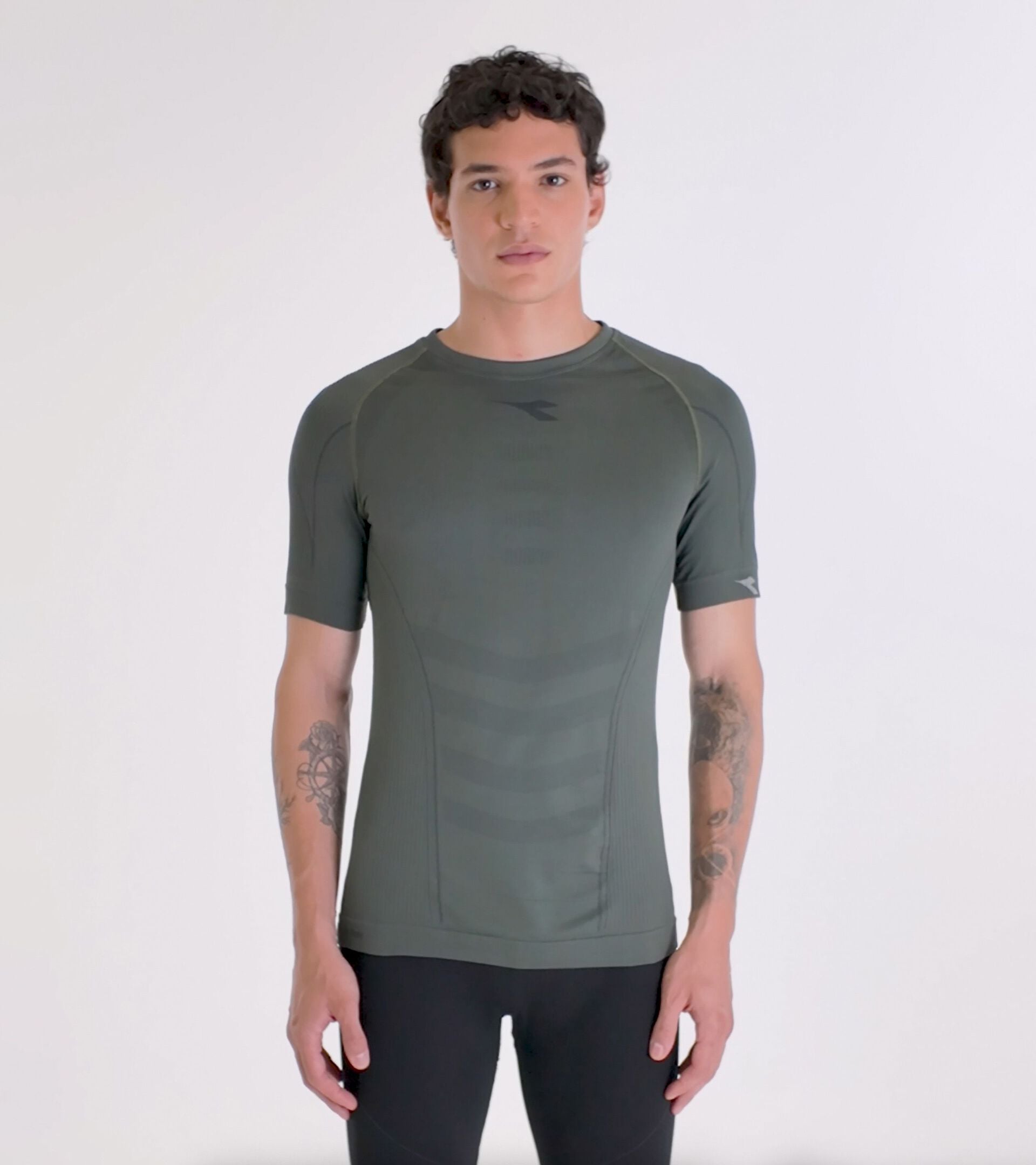 Camiseta Made in Italy&sect;Running&sect;Hombre STRATOZERO SS T-SHIRT CILANTRO - Diadora