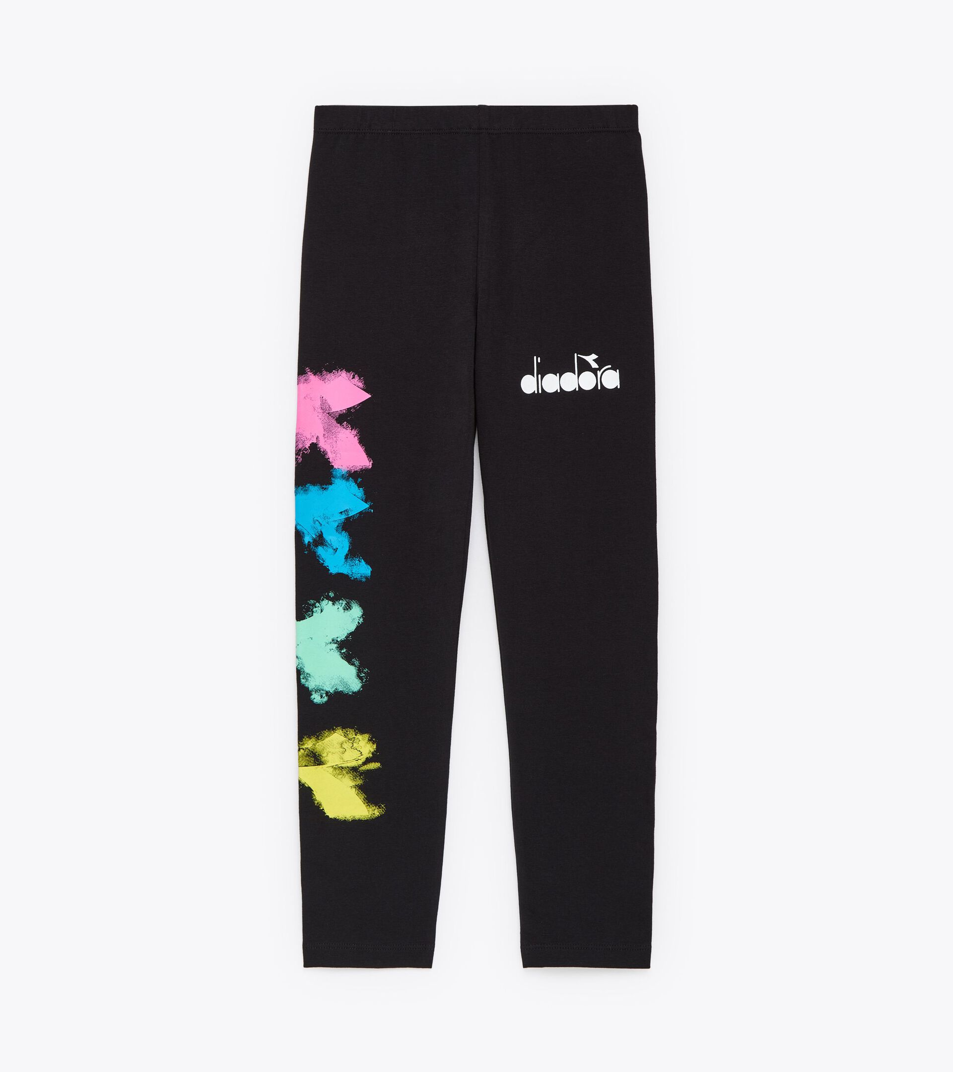 Leggings en coton - Fille JG. LEGGINGS WATER COLOR NOIR - Diadora