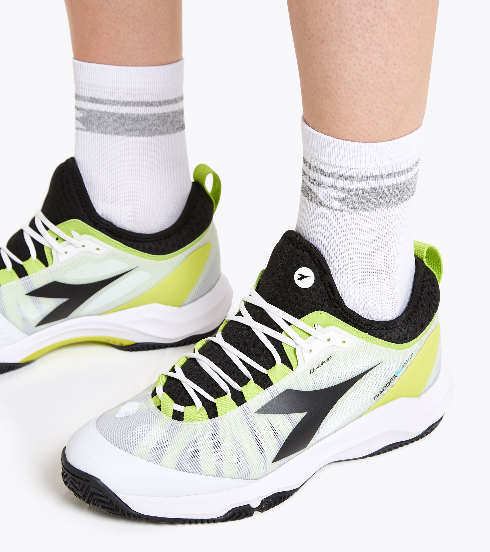 Accessories Sport UOMO SOCKS COURT BLANCO VIVO Diadora