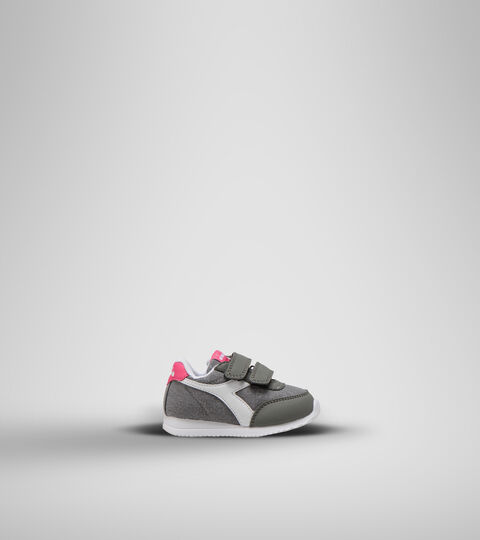 Sports shoes - Toddlers 1-4 years JOG LIGHT TD CHARCOAL GRAY/FANDANGO PINK - Diadora