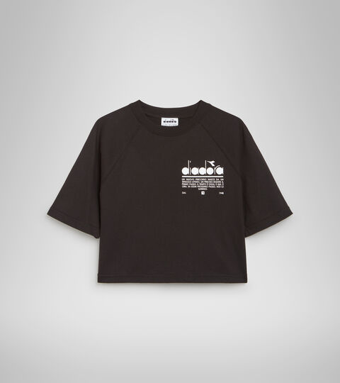 L. T-SHIRT SS MANIFESTO, NERO T-shirt in cotone - Donna L. T-SHIRT SS MANIFESTO NERO - Diadora