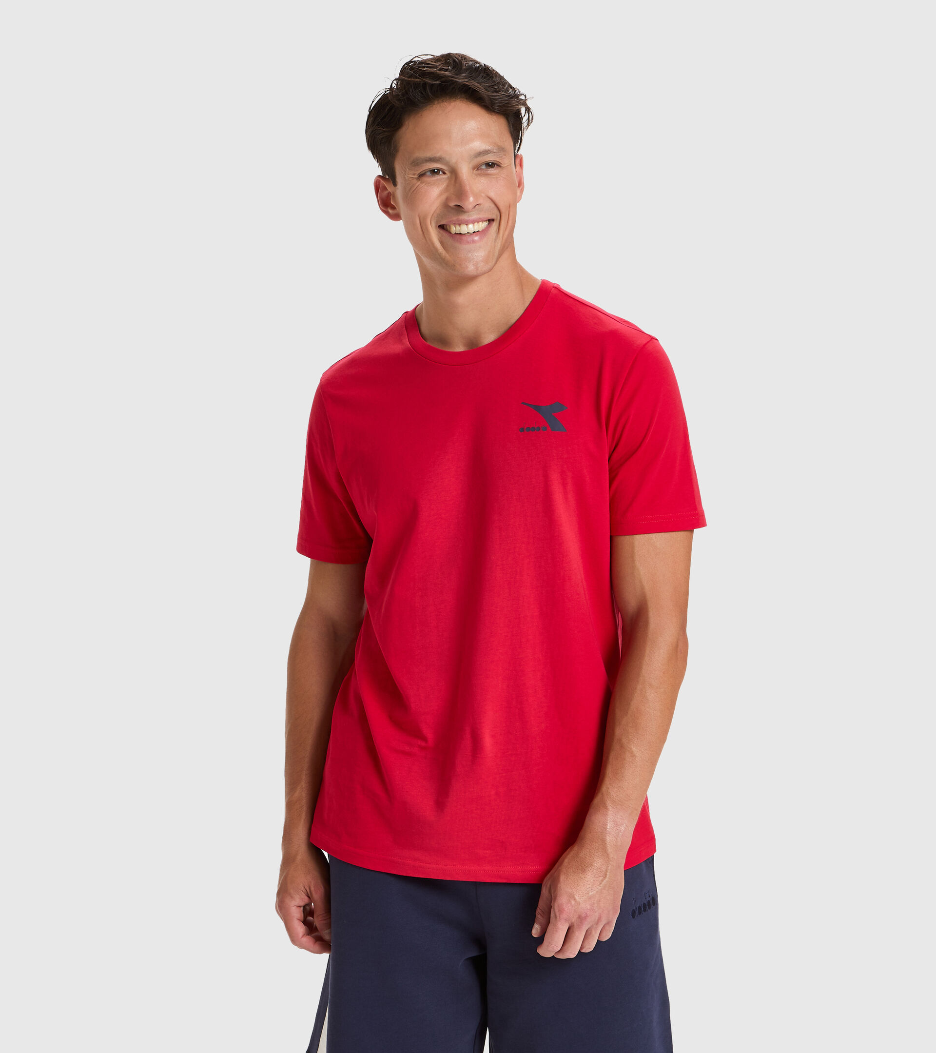T-shirt - Men T-SHIRT SS CHROMIA TANGO RED - Diadora