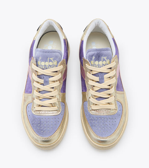 MI BASKET LOW METAL PIGSKIN USED WN, POURPRE CREPUSCOLE Chaussures Heritage - Femme MI BASKET LOW METAL PIGSKIN USED WN POURPRE CREPUSCOLE - Diadora