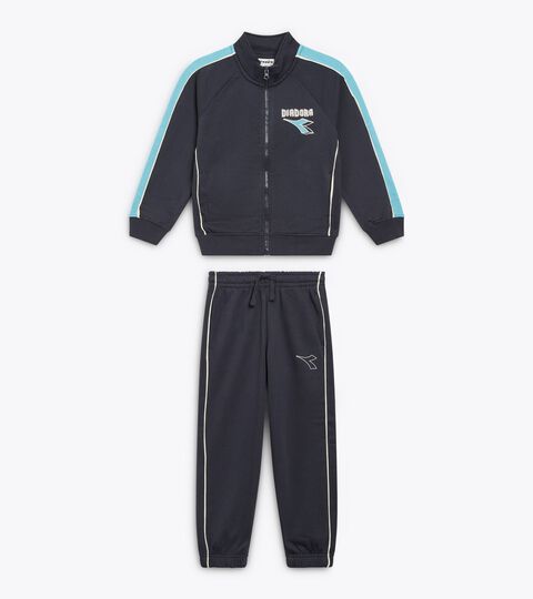 JB. TRACKSUIT FZ LOGO (BR), BLUE DENIM Tracksuit made with brushed fleece - Boy
 JB. TRACKSUIT FZ LOGO (BR) BLUE DENIM - Diadora