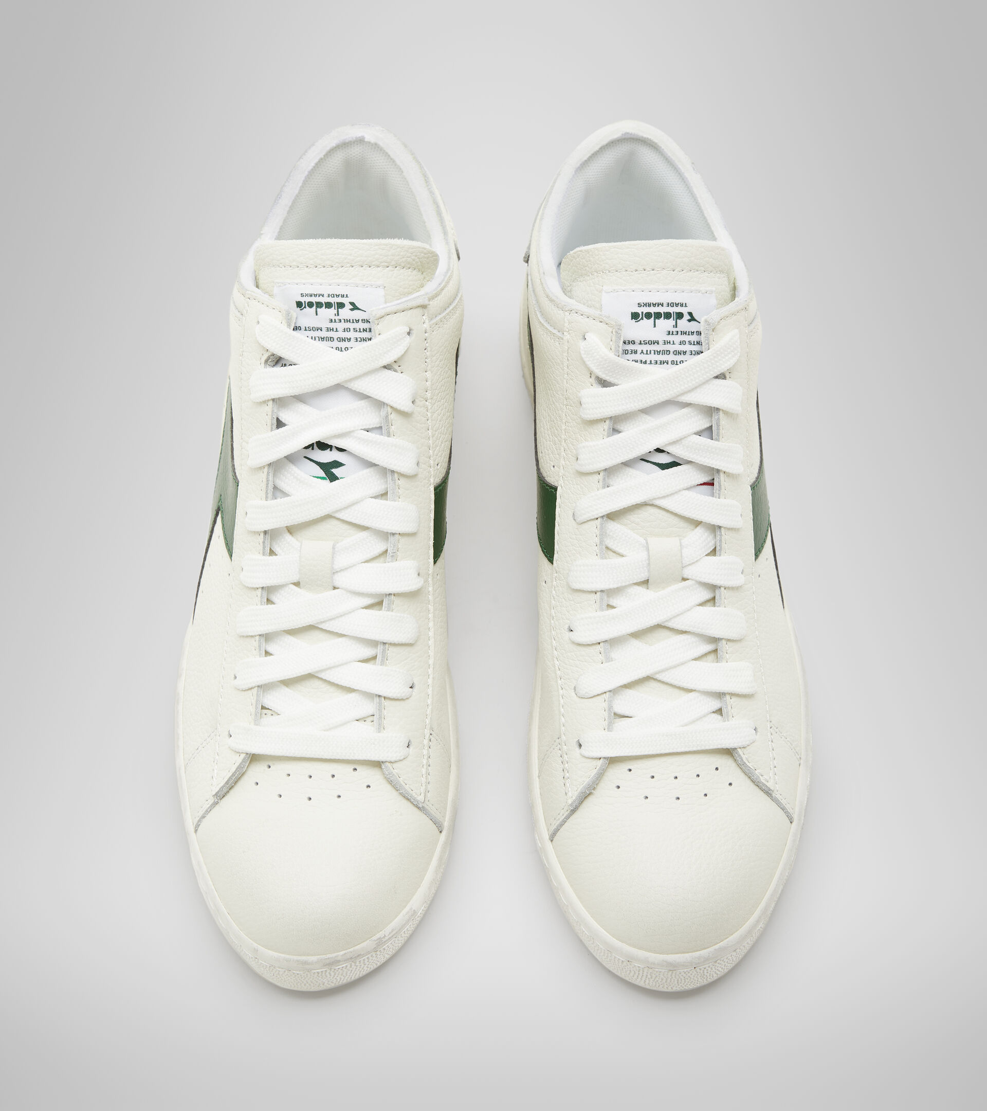 Sports shoes - Unisex GAME L WAXED ROW CUT WHITE/FOGLIAGE - Diadora