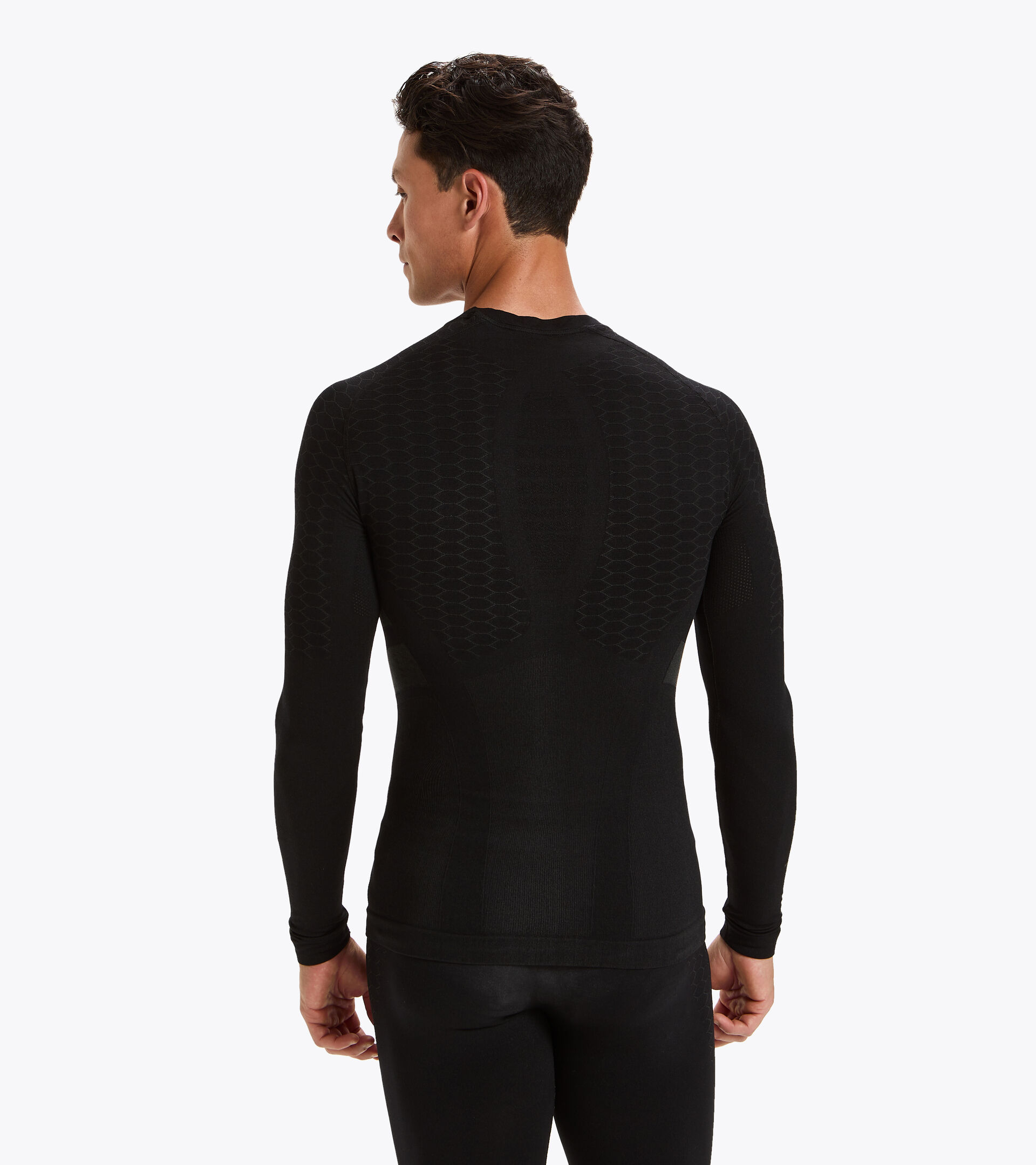 Long-sleeved training t-shirt - Men LS T-SHIRT ACT BLACK - Diadora