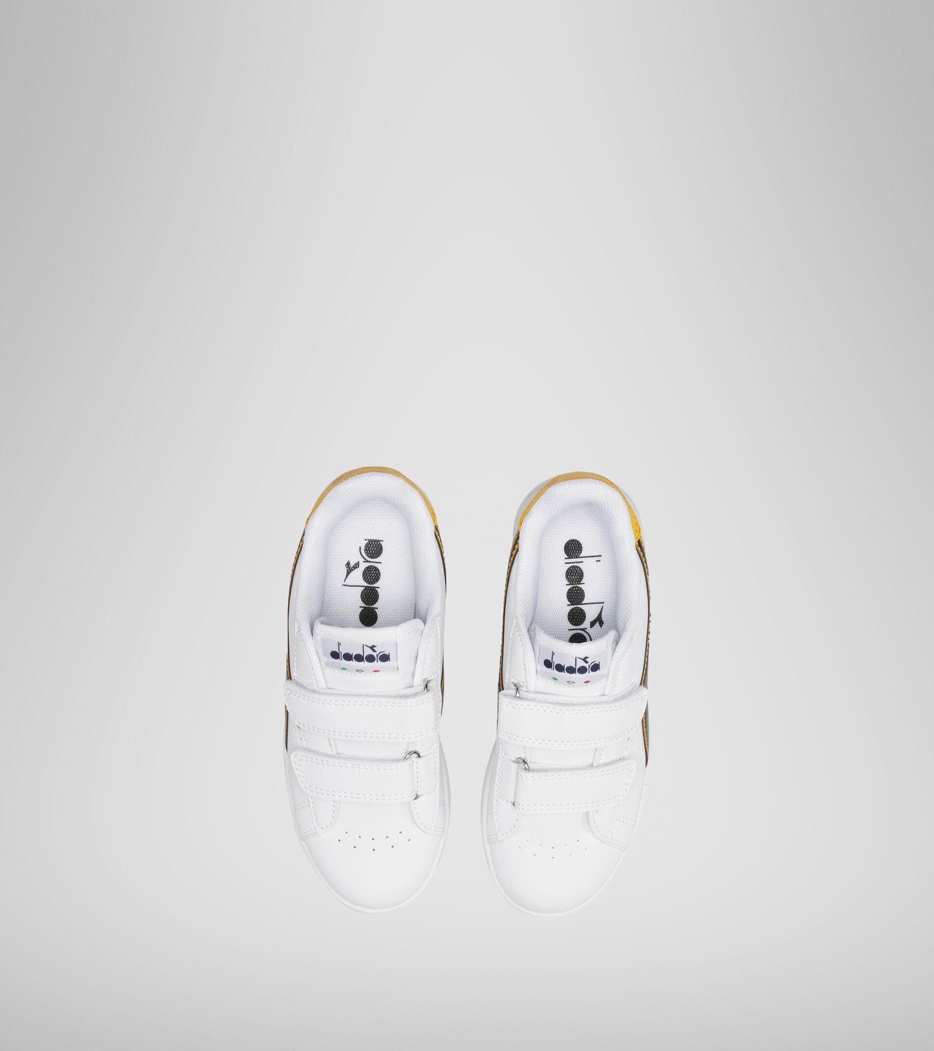 Sports shoes - Kids 4-8 years GAME P PS WHITE/BLACK IRIS/GOLD FUSION - Diadora