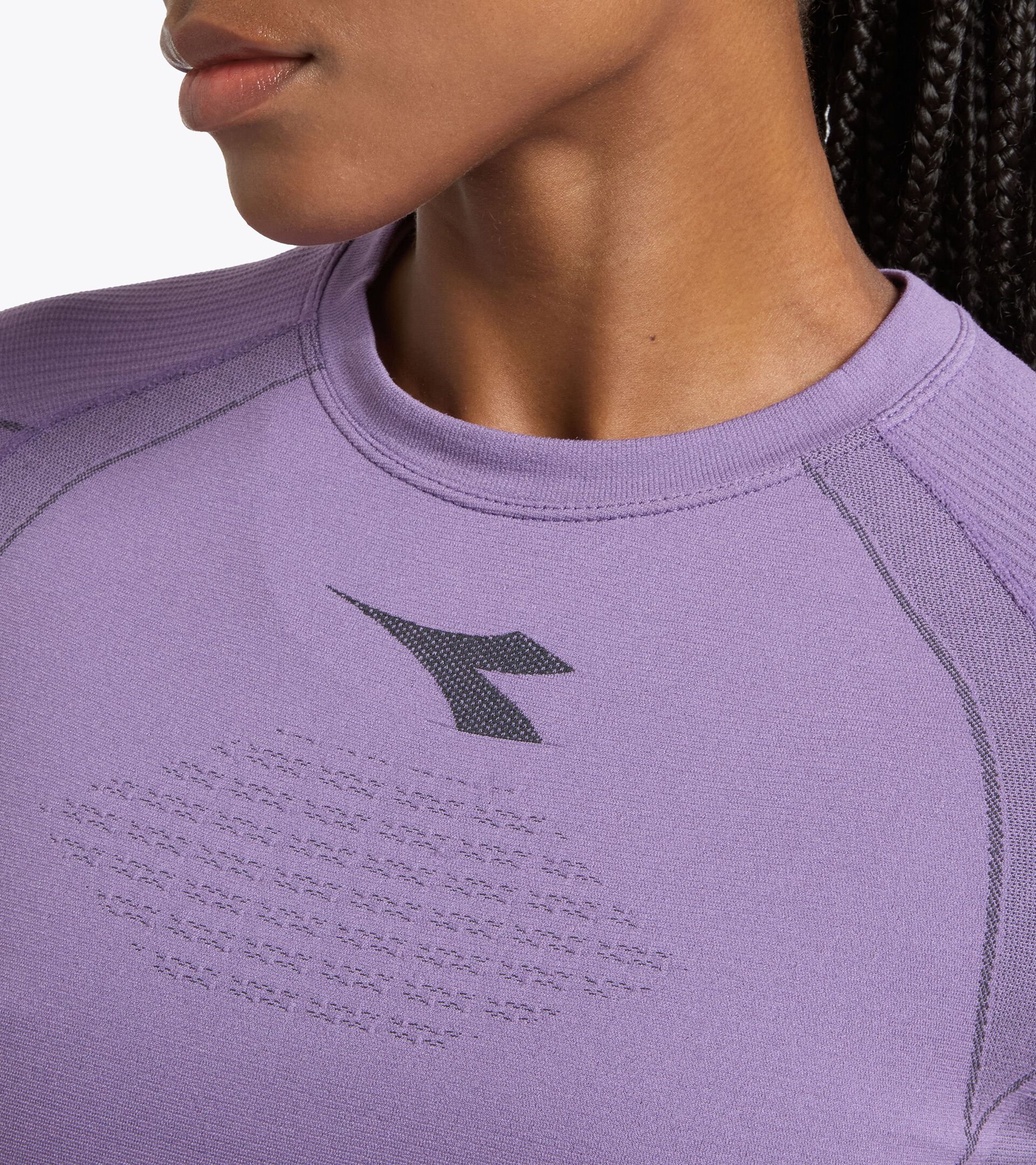 Made In Italy technical shirt - Running - Women&rsquo;s
 STRATOZERO LS T-SHIRT W VIOLET GRAPE COMPOTE - Diadora