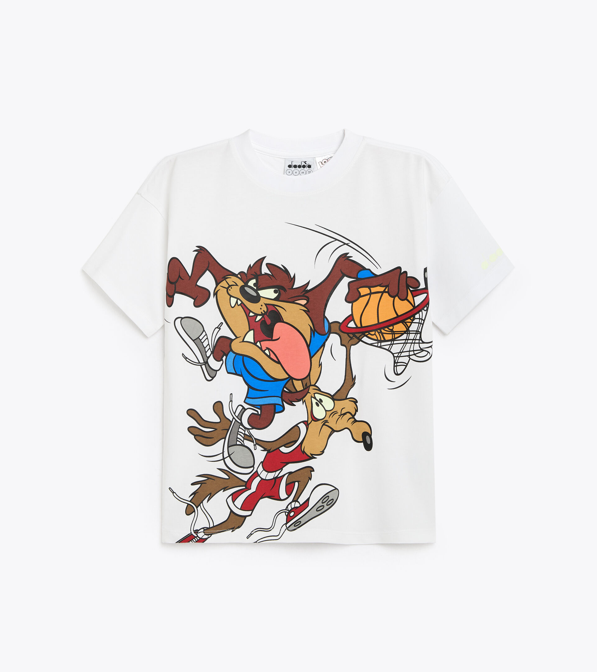 Sports T-shirt - Kids JU.T-SHIRT SS WB OPTICAL WHITE + D - Diadora