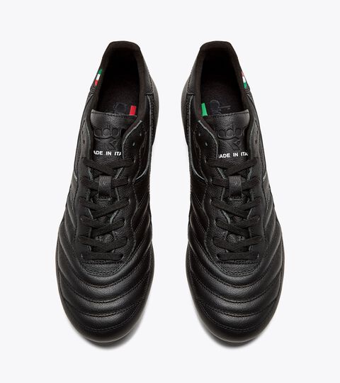 BRASIL ITALY OG LT+ MDPU, BLACK Firm ground football boots - Made in Italy BRASIL ITALY OG LT+ MDPU BLACK - Diadora