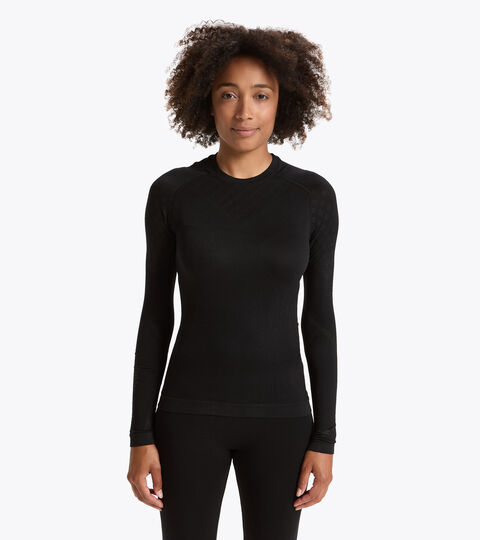 Camiseta de entrenamiento de manga larga - Mujer L. LS T-SHIRT ACT NEGRO - Diadora