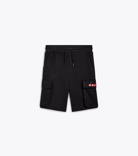 Cargo shorts - 100% cotton - Boy JB. BERMUDA CARGO BLACK - Diadora