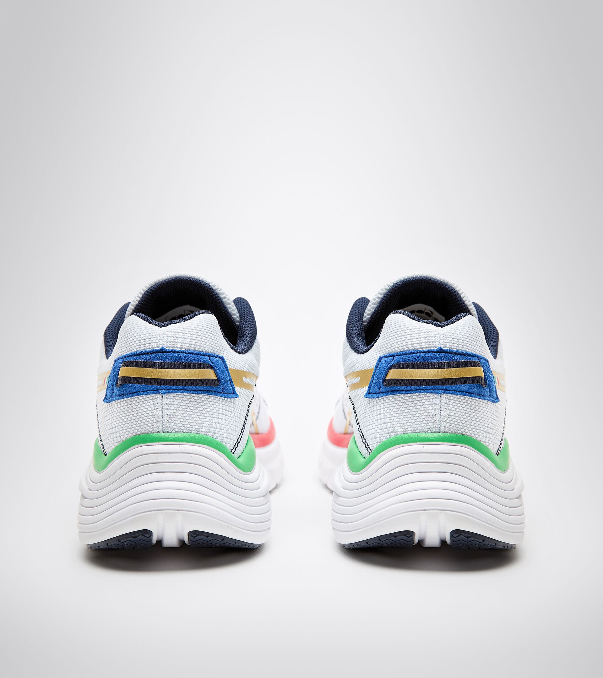 Laufschuhe Made in Italy - Damen EQUIPE ATOMO W WEISS/GOLD BRAUN - Diadora