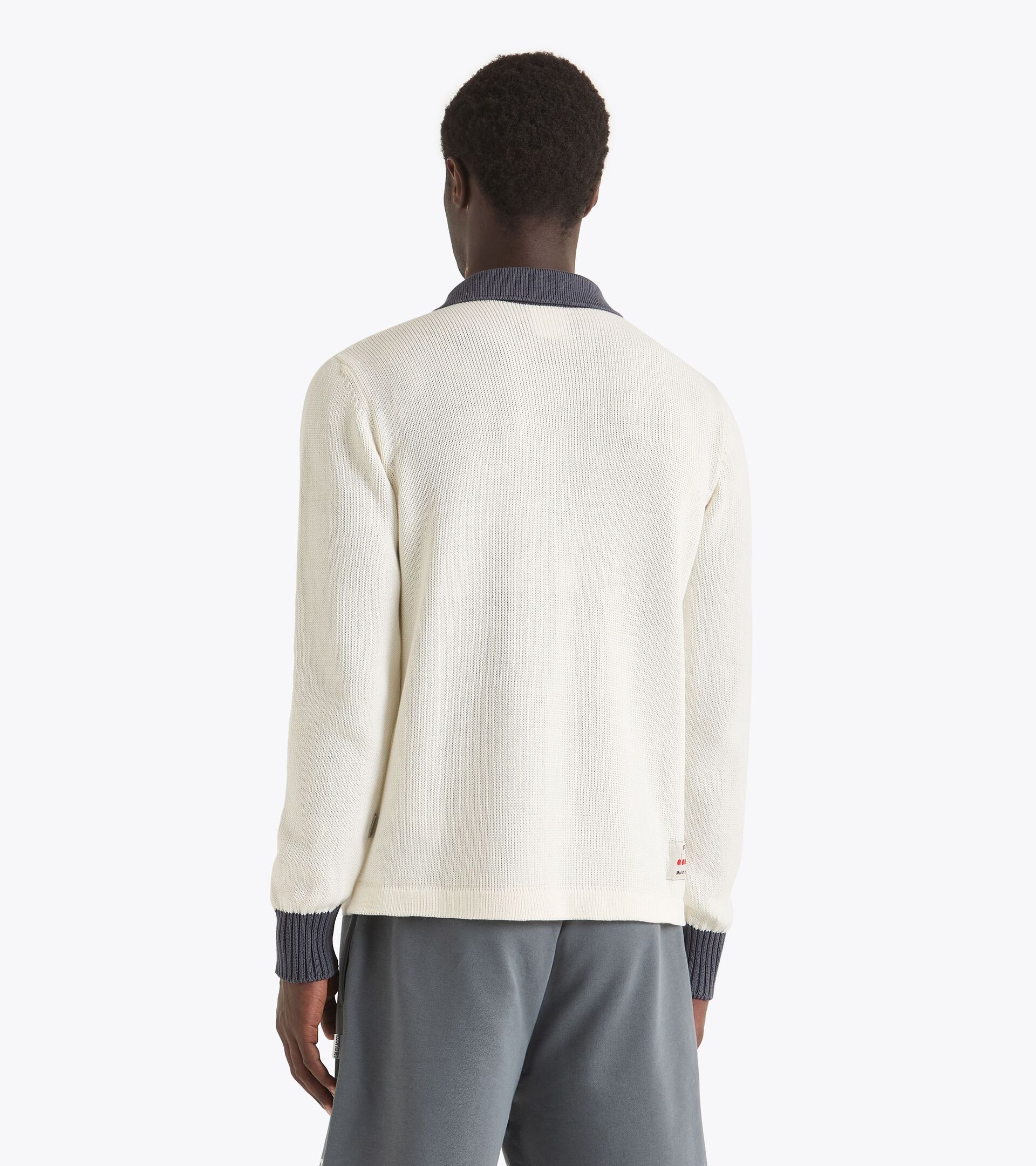 Long-sleeved Legacy polo - Made in Italy - All-gender POLO LS  LEGACY WHITE ALYSSUM - Diadora