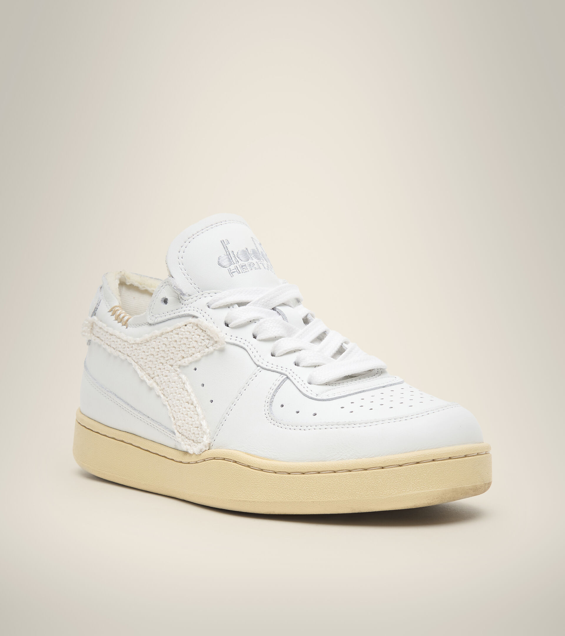 Heritage Shoe - Women MI BASKET ROW CUT CROCHET WN WHITE - Diadora