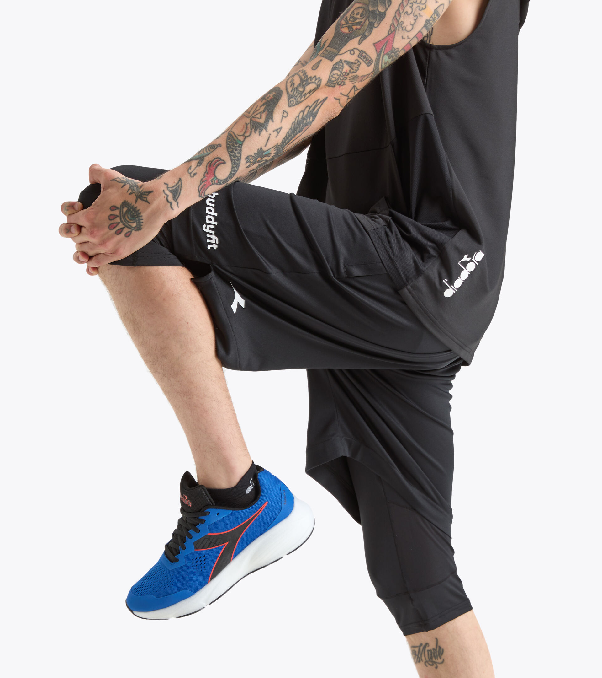 Training shorts and tights - Men’s POWER SHORTS BUDDYFIT BLACK - Diadora
