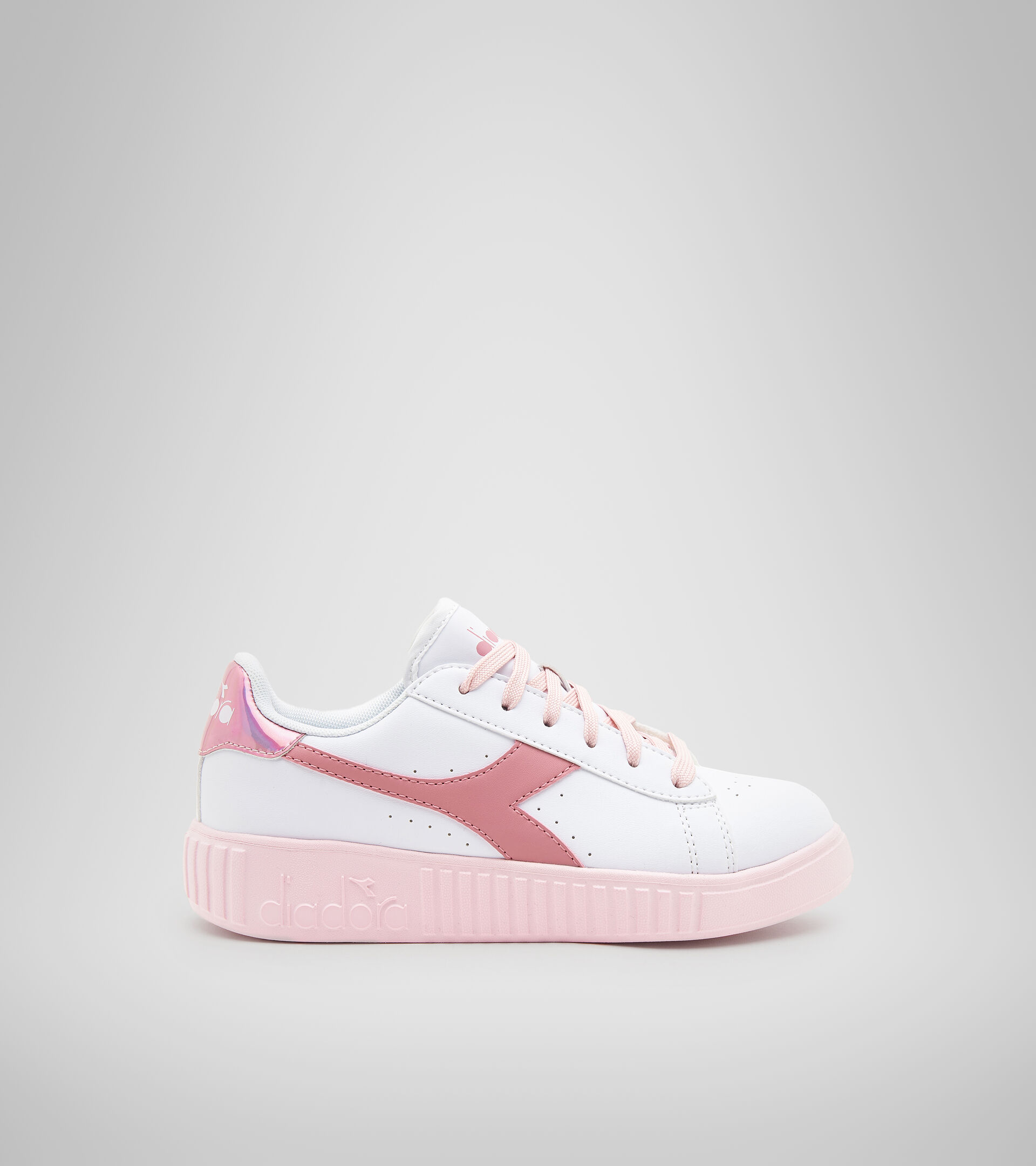 Sports shoes - Youth 8-16 years GAME STEP GS WHITE/SWEET PINK - Diadora