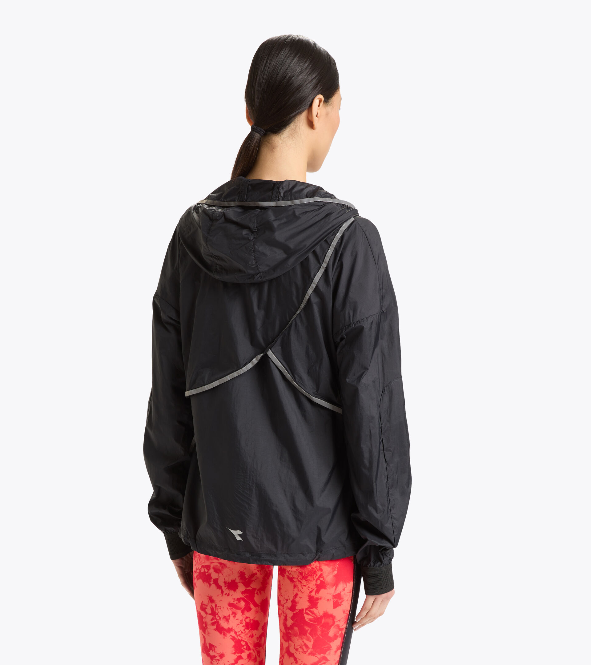 Running jacket - Women L. JACKET BE ONE BLACK - Diadora