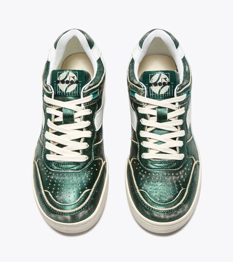 B.560 METAL WN, GREEN EVERGREEN Heritage leather sneaker - Women’s B.560 METAL WN GREEN EVERGREEN - Diadora