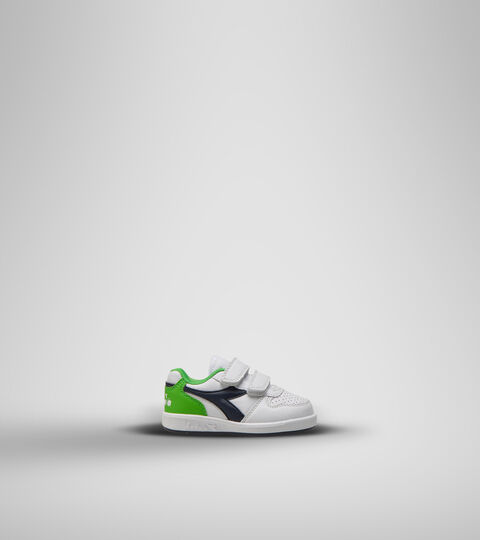 Sports shoes - Toddlers 1-4 years PLAYGROUND TD WHITE/BLACK IRIS/CLASSIC GREEN - Diadora