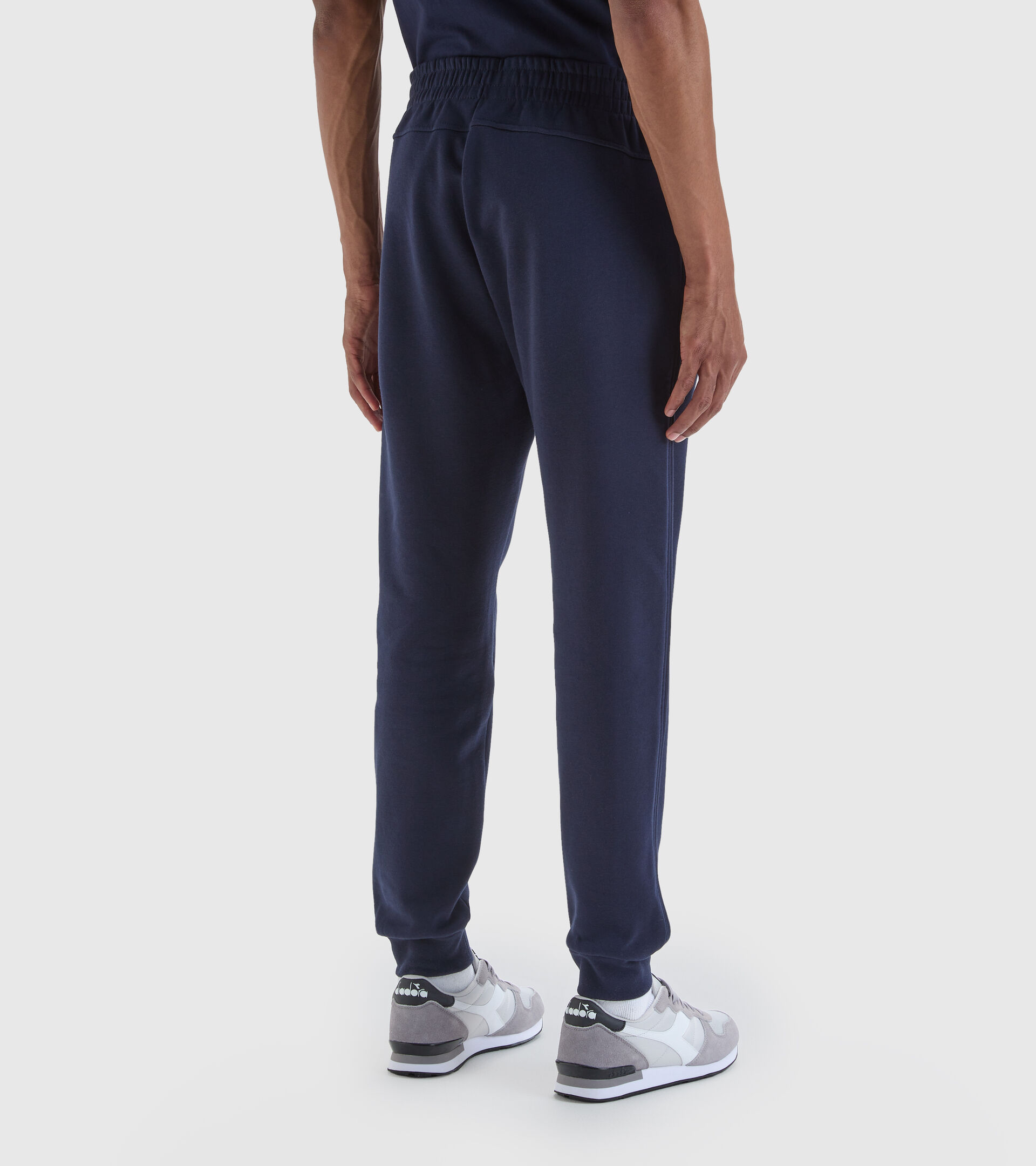 Sports brushed fleece trousers - Men PANTS CUFF CORE CLASSIC NAVY - Diadora