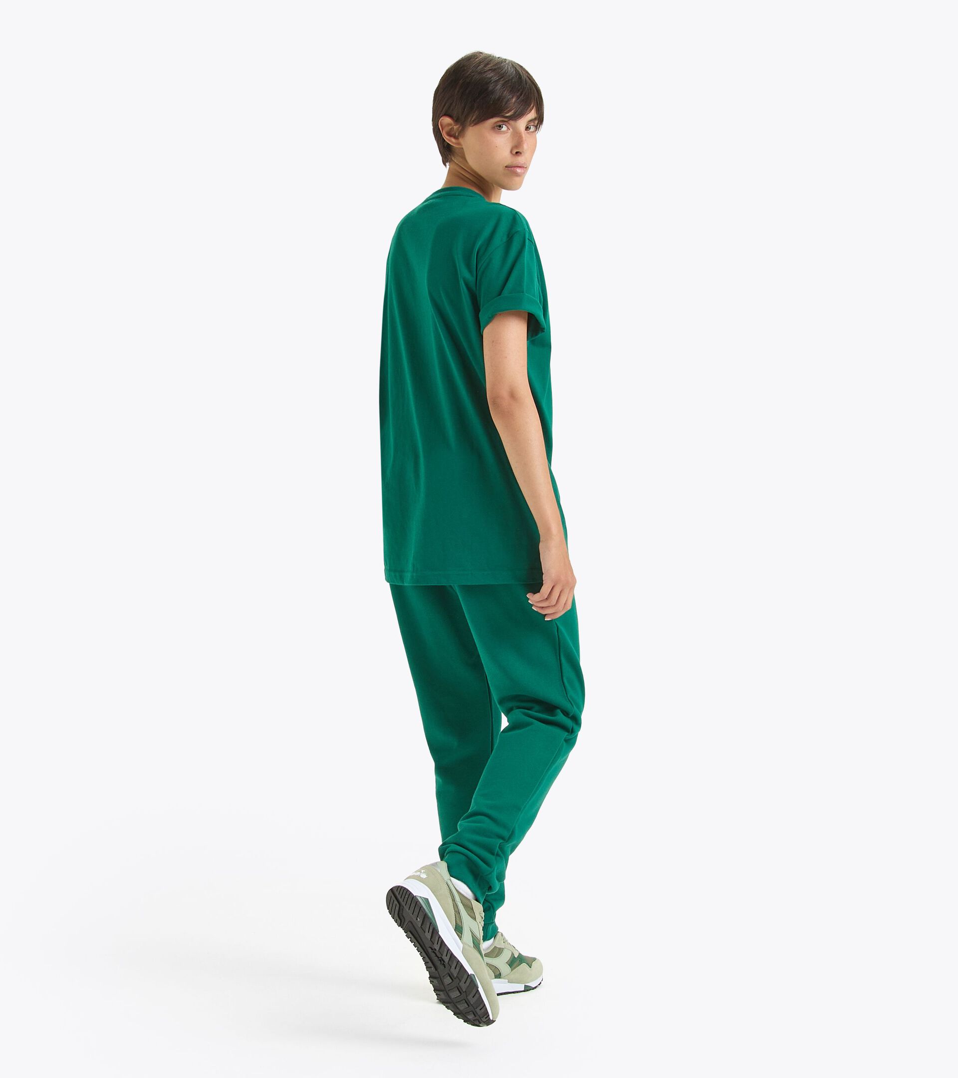 Sporty sweatpants - Made in Italy - Gender Neutral PANTS LOGO AVENTURINE - Diadora