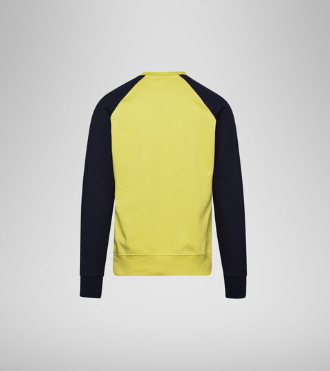 SWEATSHIRT CREW SPECTRA, CLASSIC NAVY/YELLOW Sweatshirt with logo - Men SWEATSHIRT CREW SPECTRA CLASSIC NAVY/YELLOW - Diadora