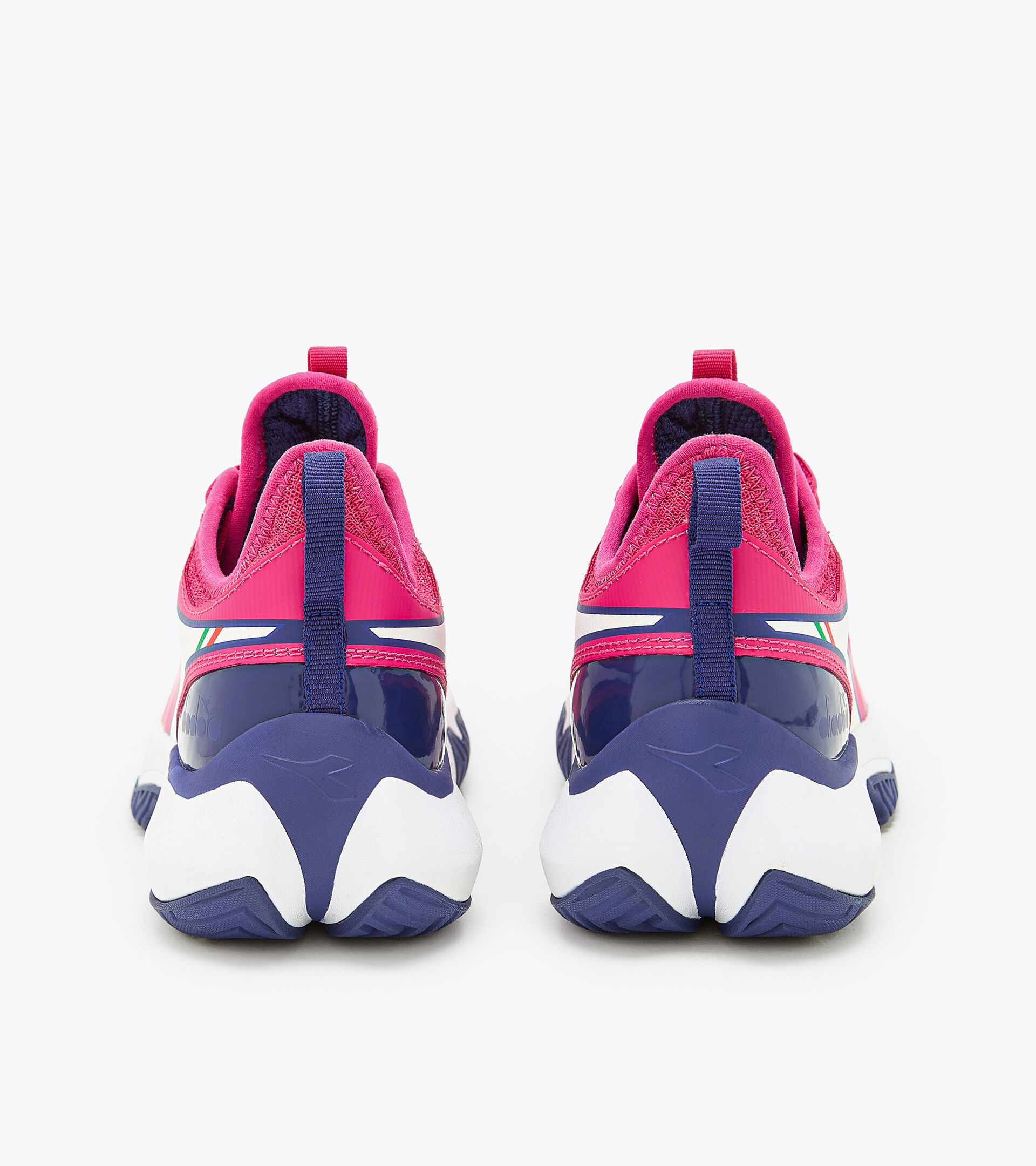 Tennis shoes for hard surfaces or clay courts - Women FINALE W AG PINK YARROW/WHITE/BLUEPRINT - Diadora