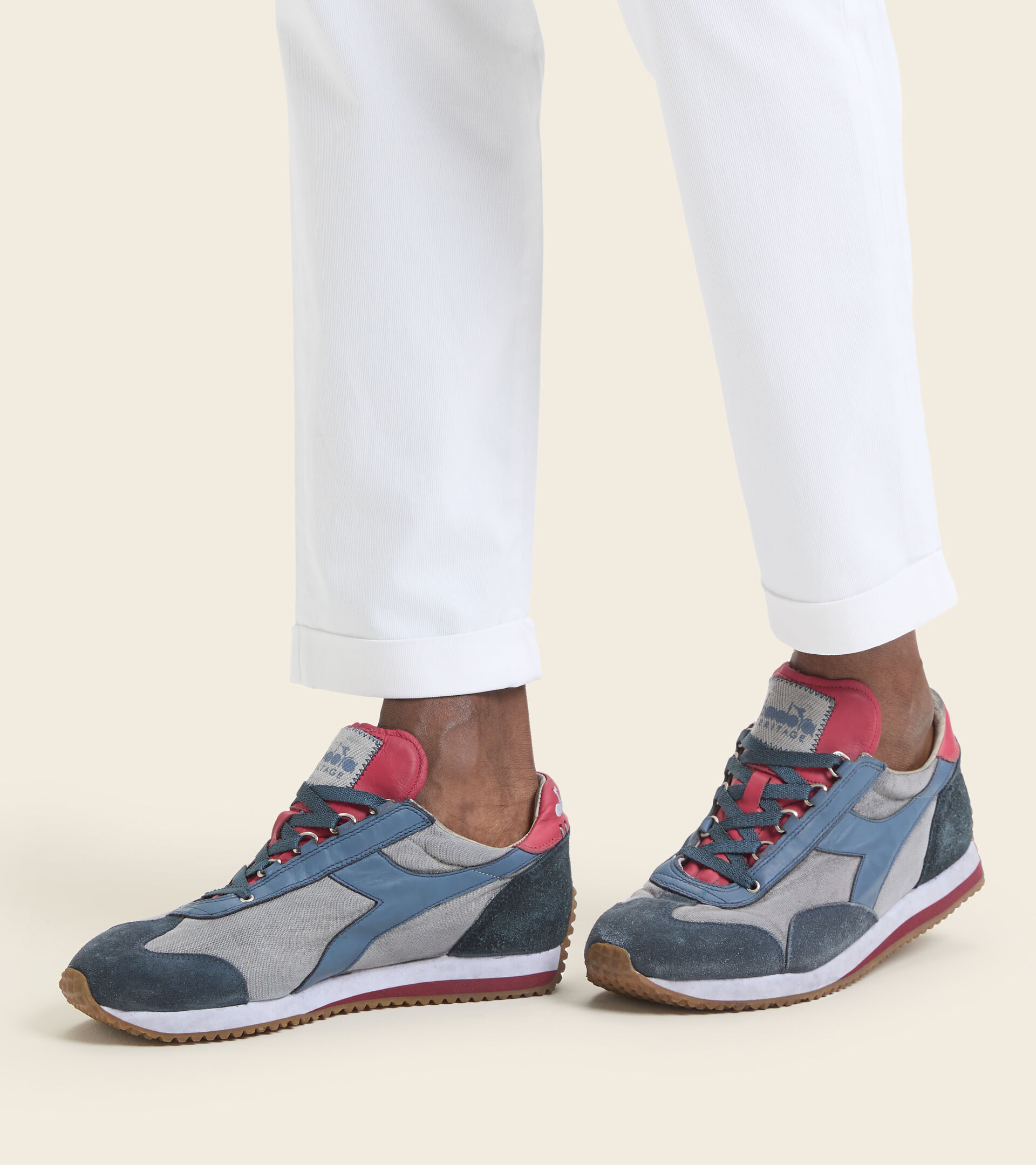 Heritage shoe - Unisex EQUIPE H DIRTY STONE WASH EVO VAPOR BLUE/BERING SEA - Diadora