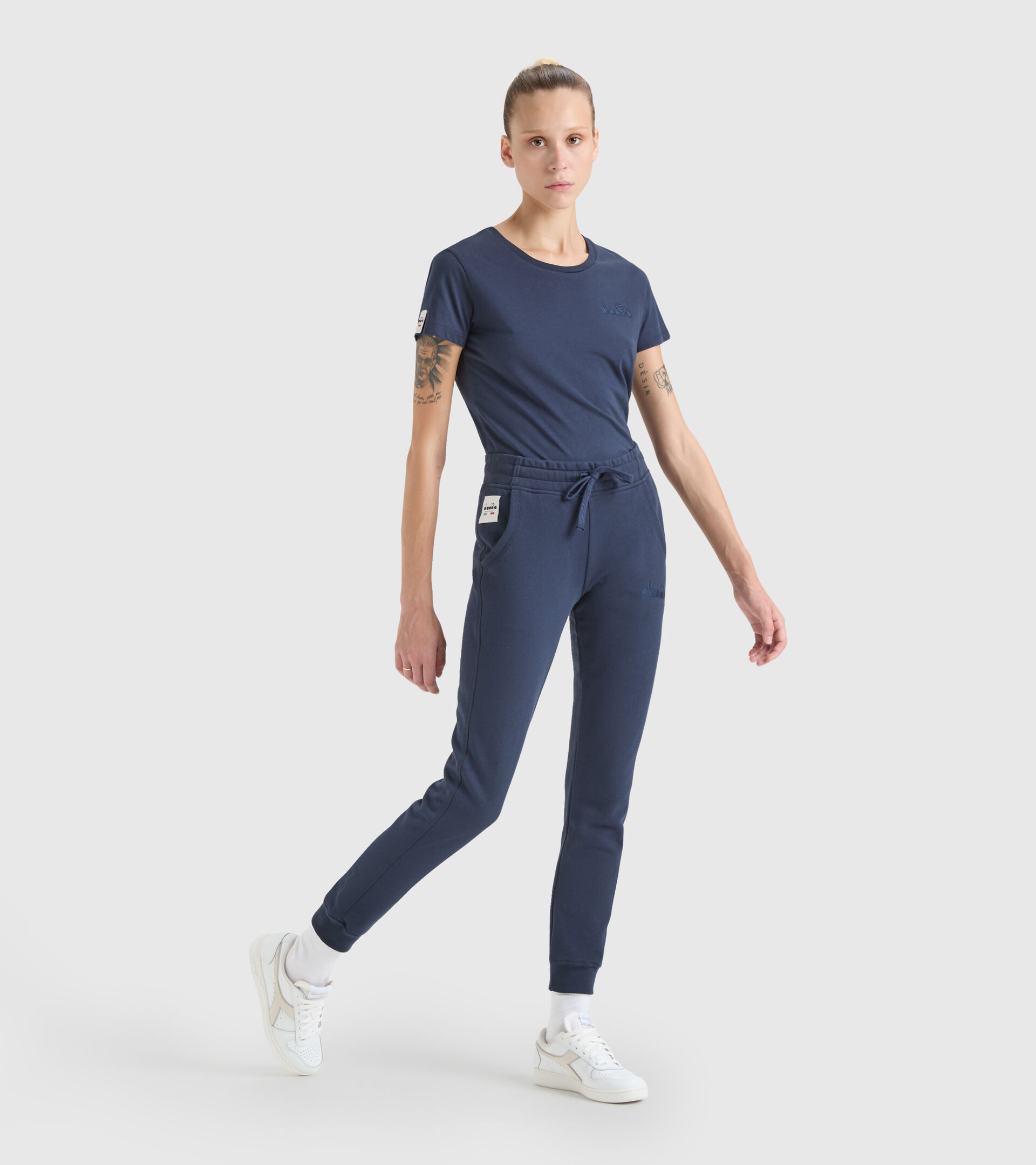 Sporthose aus Baumwolle - Damen L. JOGGER PANT MII SCHWARZ SCHWERTLILIE - Diadora