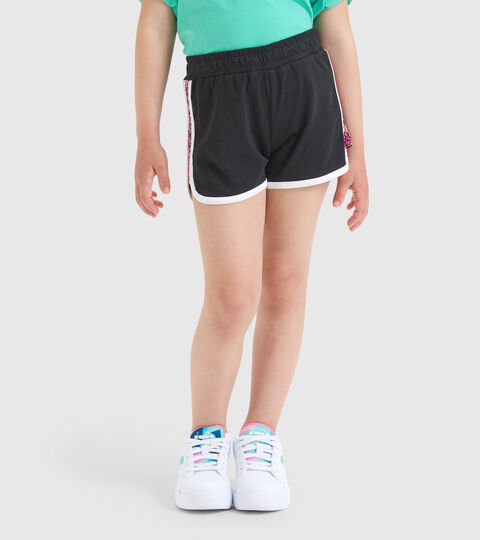 Sportliche Baumwoll-Shorts - Mädchen JG.SHORT BLOSSOM SCHWARZ - Diadora