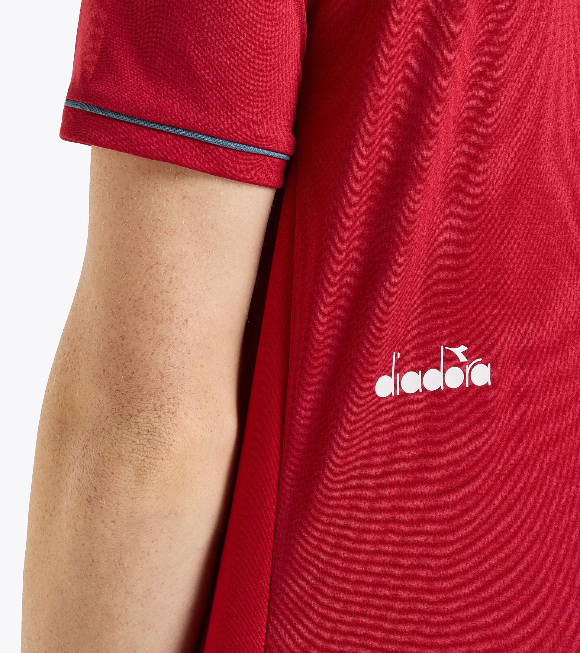 Camiseta de tenis - Hombre SS T-SHIRT TENNIS ROJO CHILE - Diadora