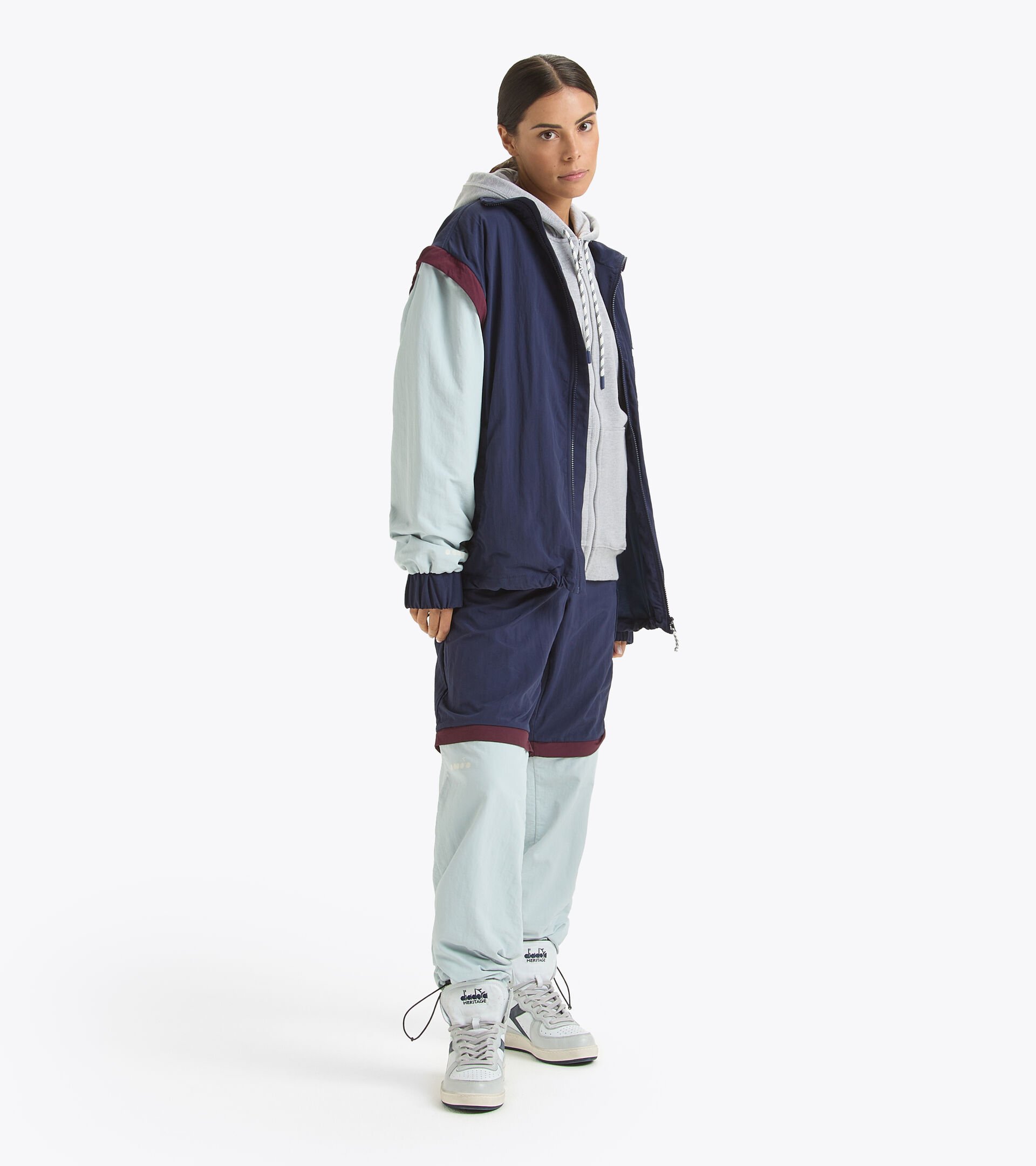 Track Pants - Made in italy - Gender Neutral TRACK PANT LEGACY OCEANA/HIGH RISE/MALAGA RED - Diadora