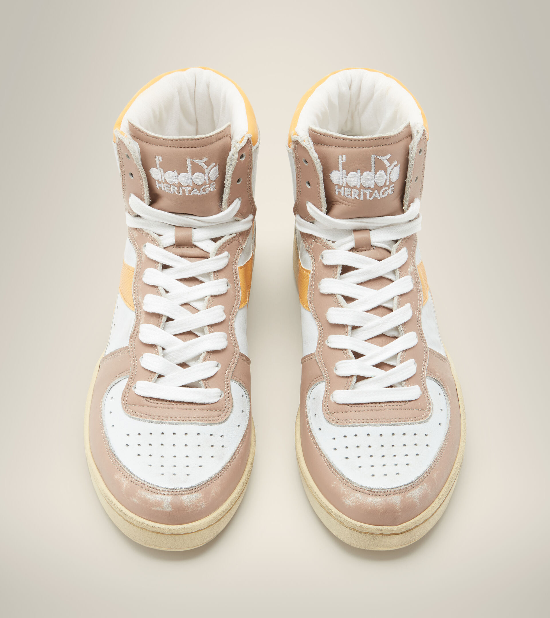 Heritage-Schuh - Unisex MI BASKET USED WEISS/BIENENWACHS - Diadora
