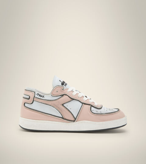 Zapatillas Heritage - Unisex MI BASKET ROW CUT FRAME USED AGUA DE ROSAS - Diadora