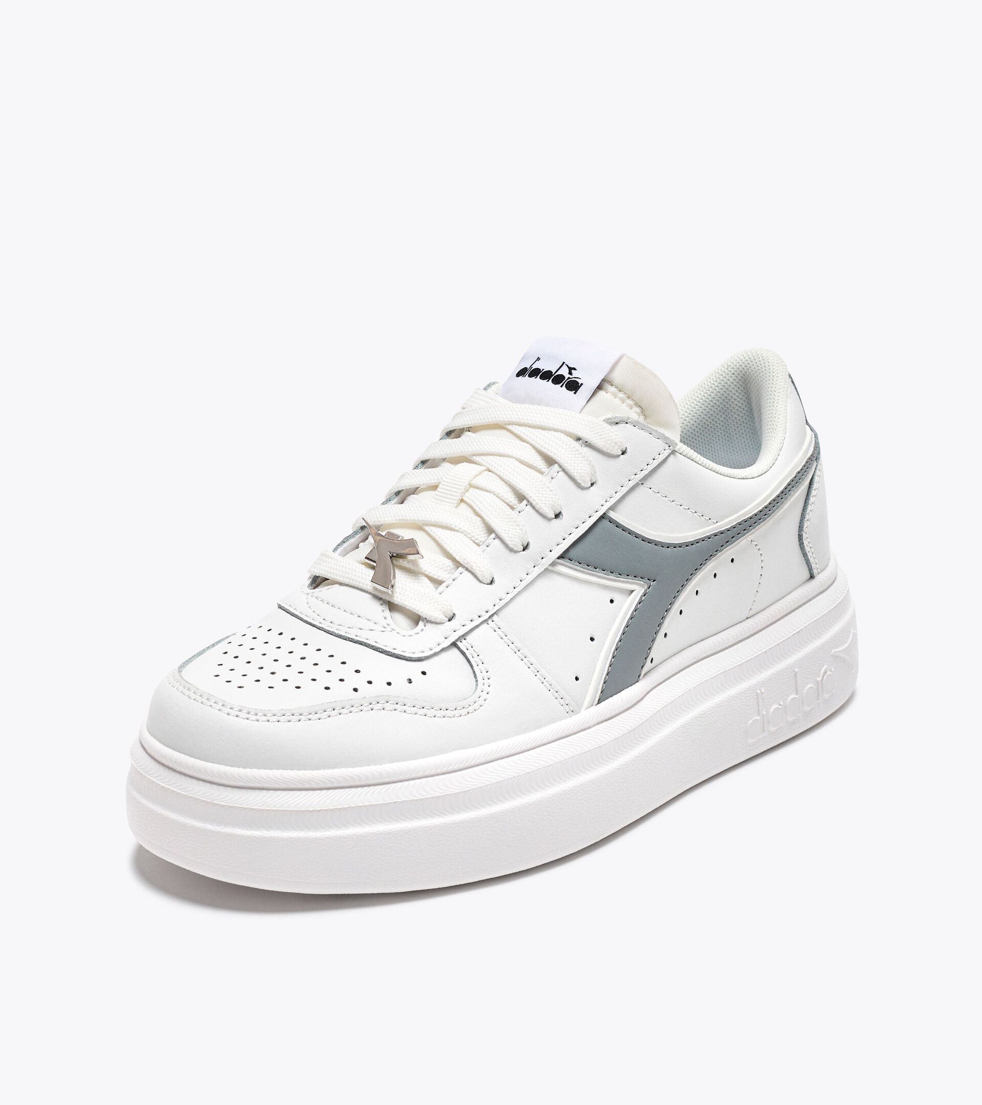 Sneaker sportiva - Donna - Suola Platform MAGIC BOLD WN BIANCO/GRIGIO TOPO - Diadora