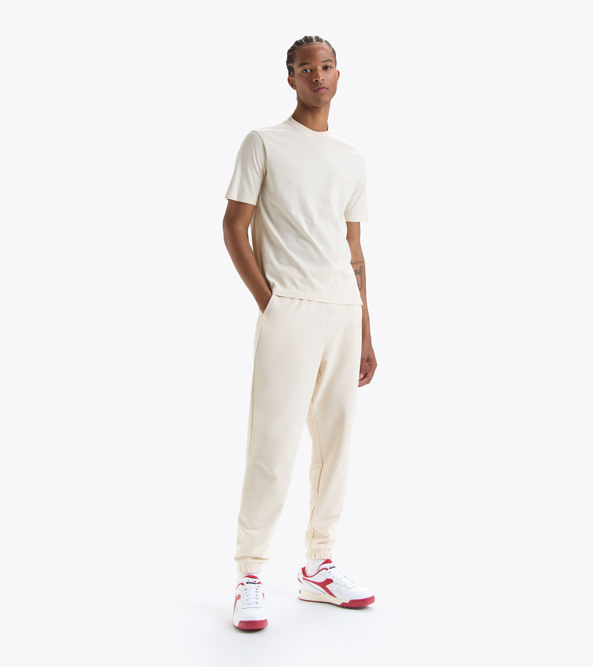 Cotton t-shirt - Gender neutral T-SHIRT SS SPW LOGO WHITE SWAN - Diadora