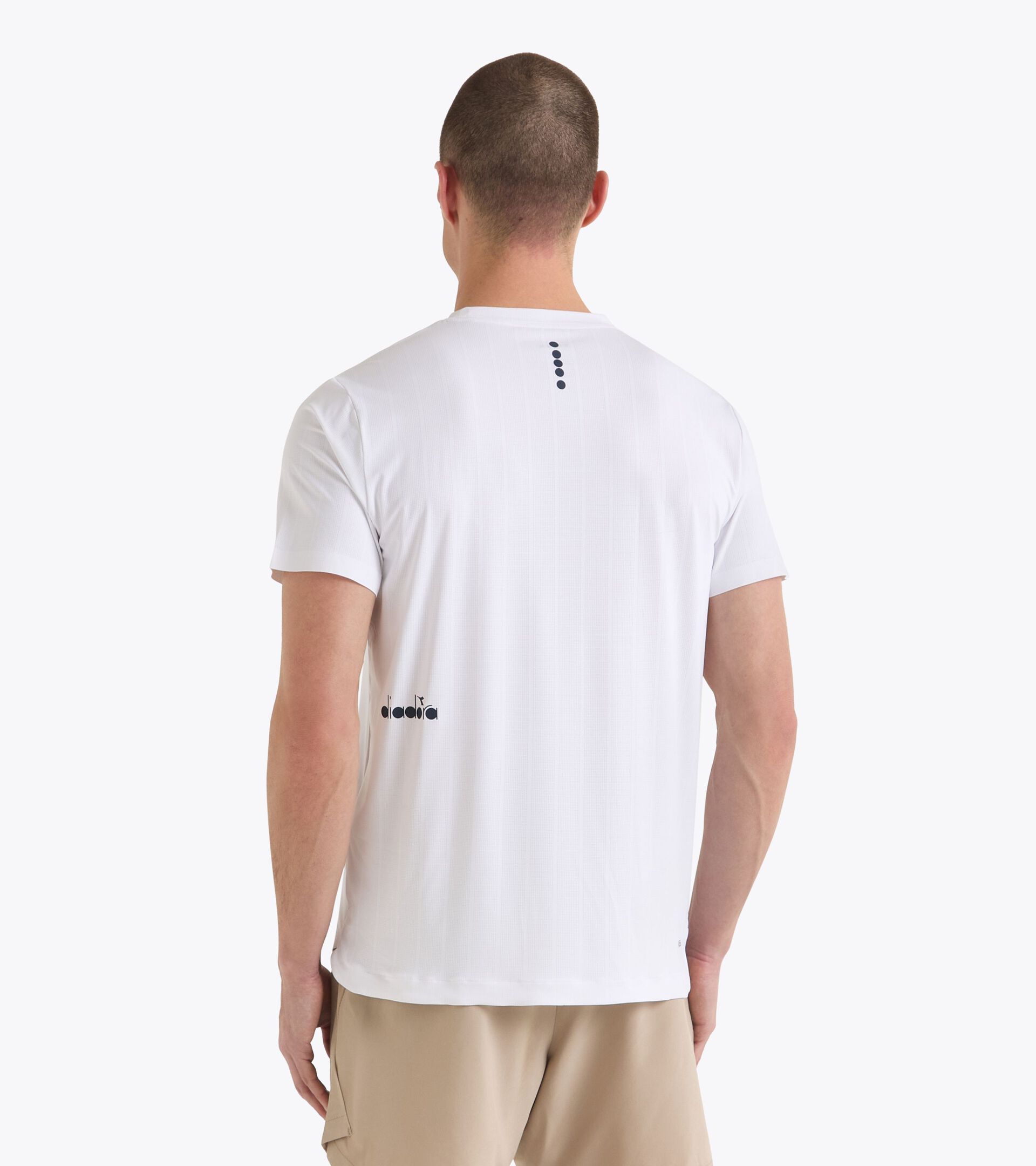 Tennis t-shirt - Competition - Men’s SS T-SHIRT ICON OPTICAL WHITE - Diadora