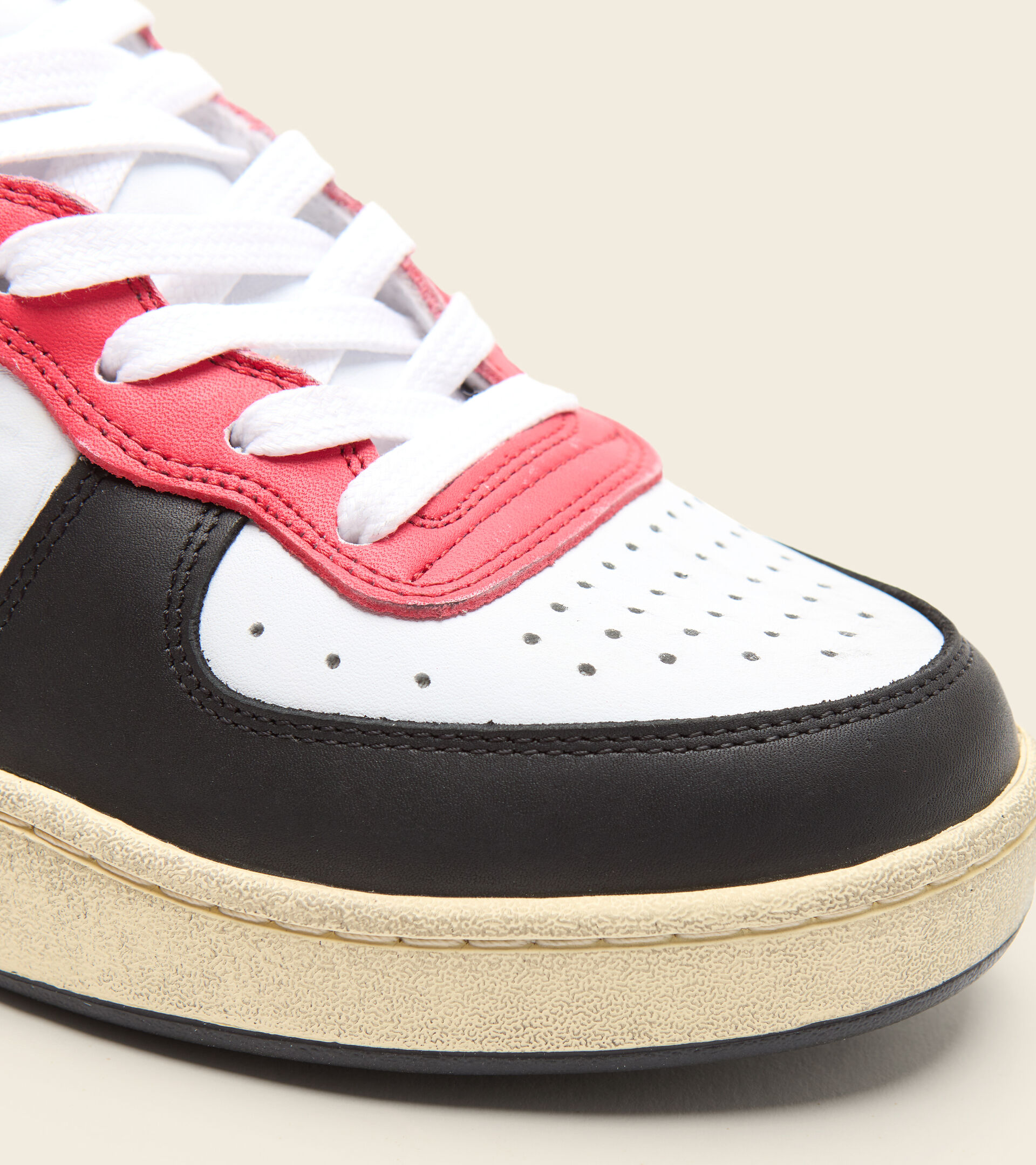 Heritage shoe - Unisex MI BASKET USED WHITE/PRINCESS BLUE/BLACK - Diadora