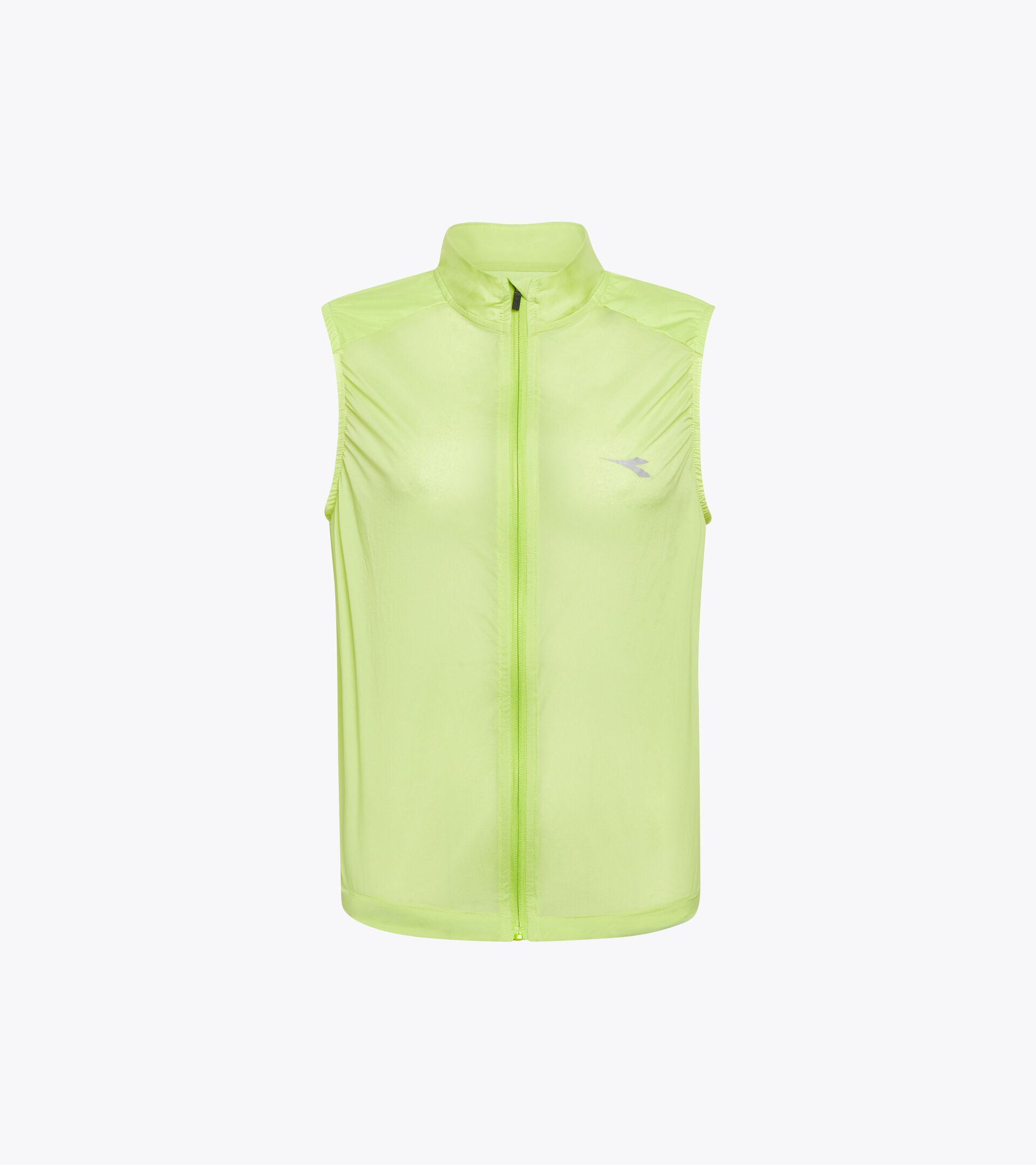 Chaleco cortavientos de running plegable - Mujer
 L. PACKABLE VEST LIMA SOMBRA - Diadora