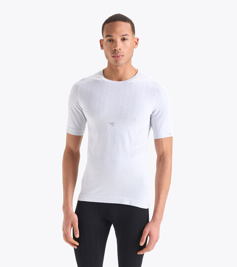 Short-sleeved training t-shirt - Men SS T-SHIRT ACT OPTICAL WHITE - Diadora